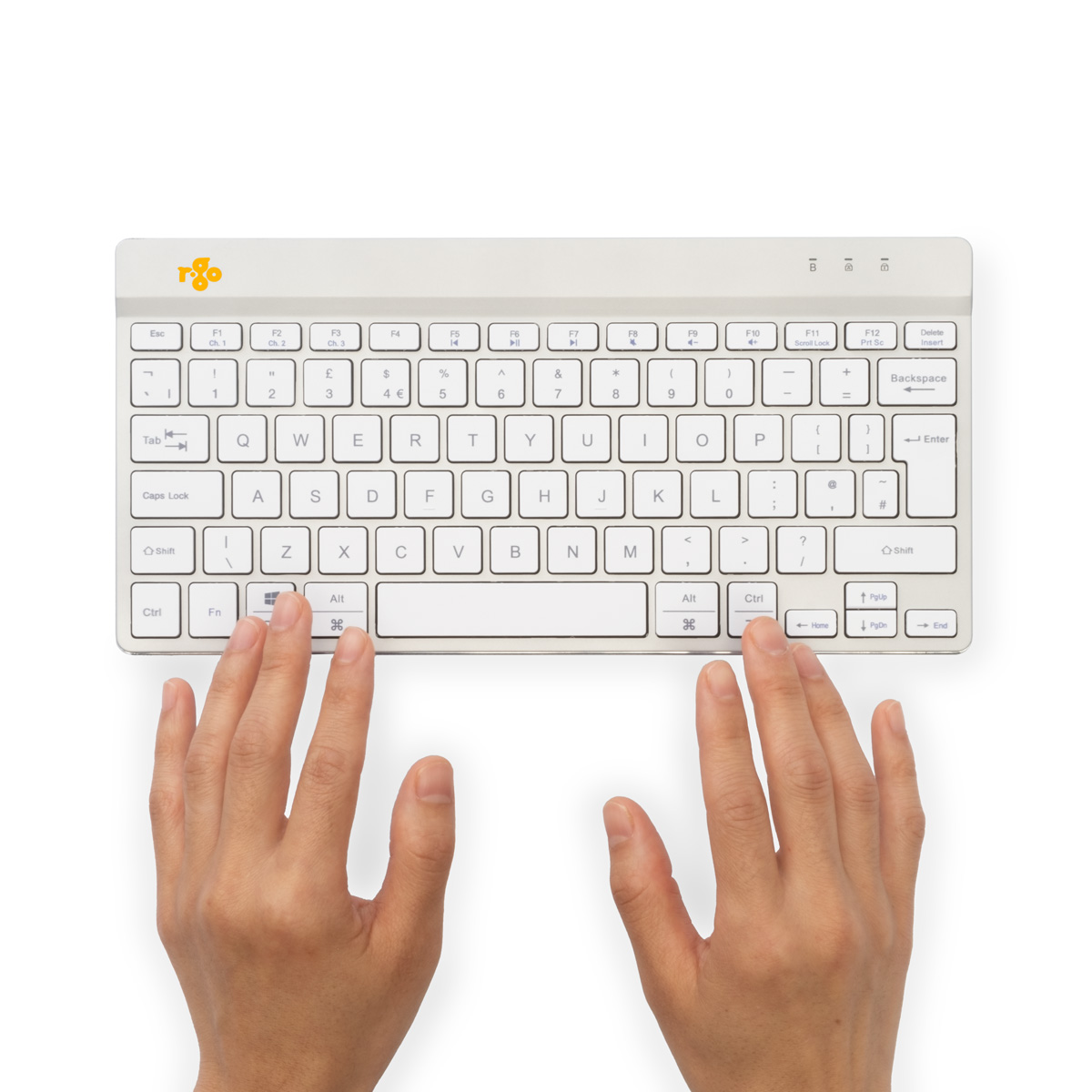 R-Go Compact Break (white, wireless, QWERTY – US)