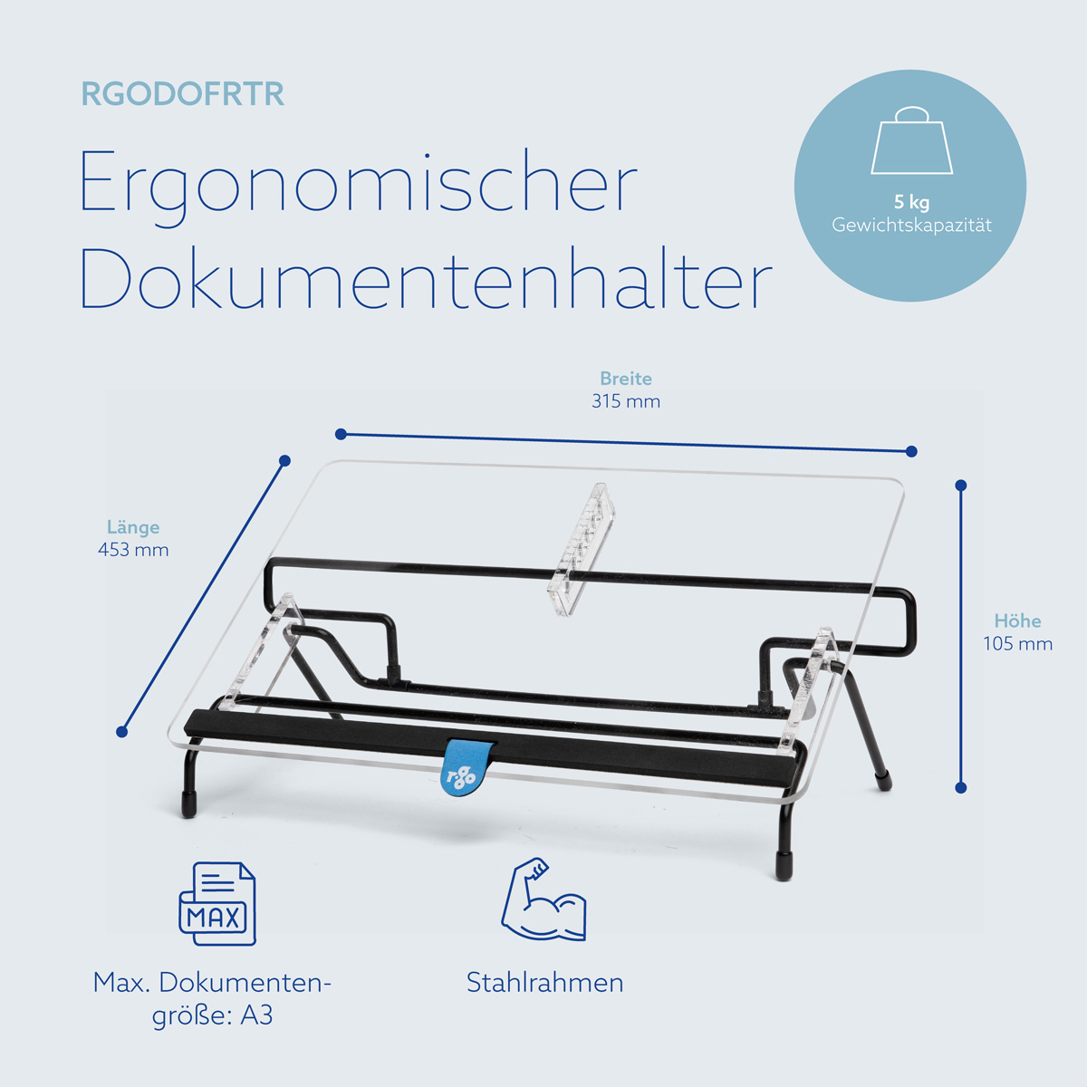 R-Go Flex Read Dokumentenhalter