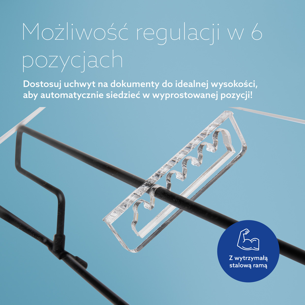 Uchwyt na dokumenty R-Go Flex Read