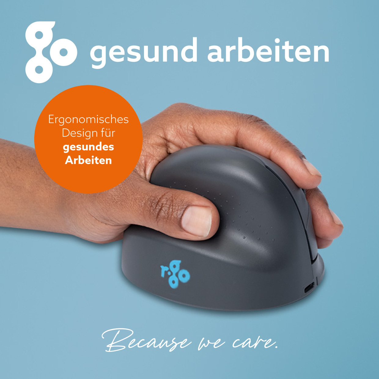 R-Go HE Basic Vertikal-Maus (medium, links)