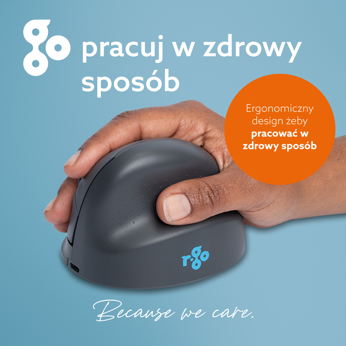 Mysz pionowa R-Go HE Basic (średnia, prawa)