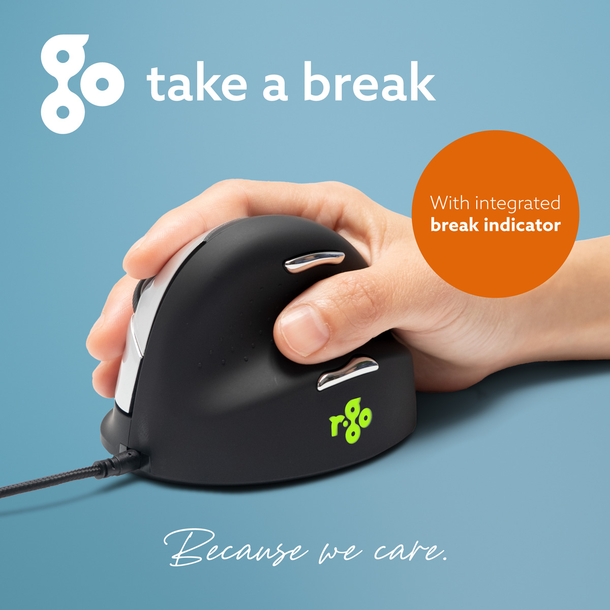 R-Go HE Break Mouse (large, right, wired)