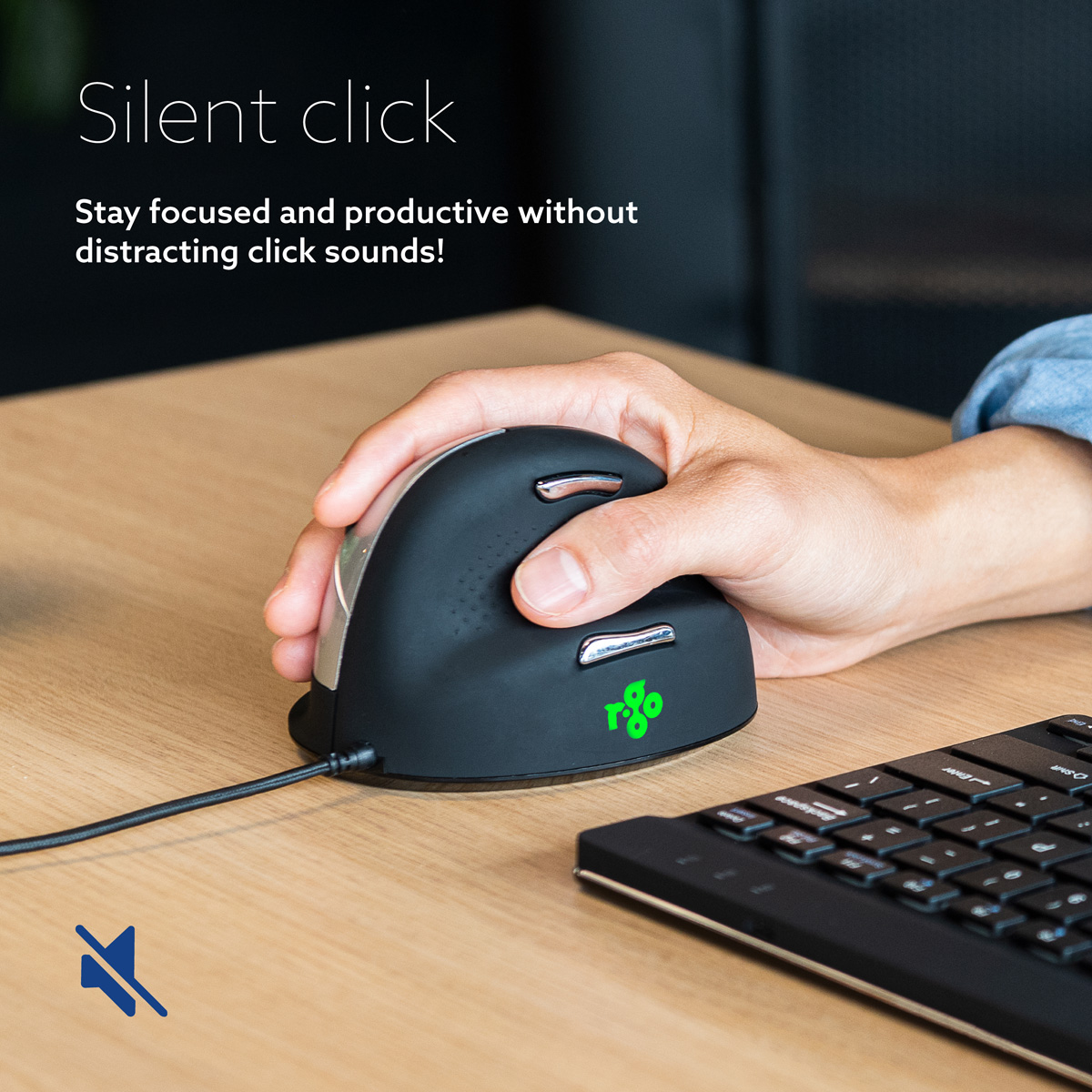R-Go HE Break Mouse (large, right, wired)