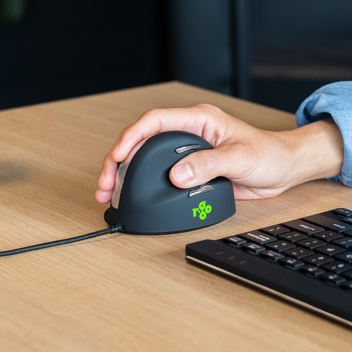R-Go HE Break Mouse (large, right, wired)