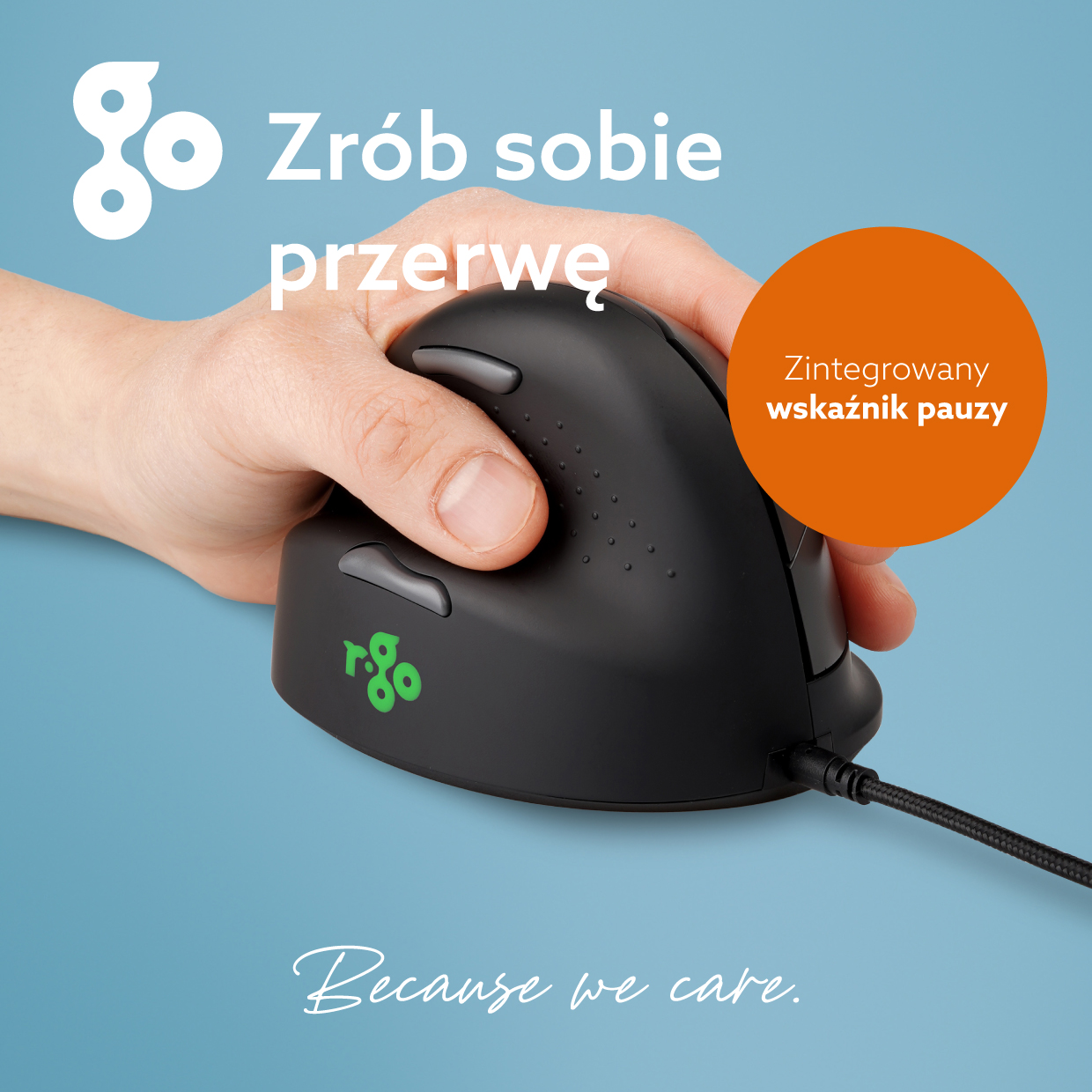Mysz R-Go He Break (średnia, lewa, przewodowa)
