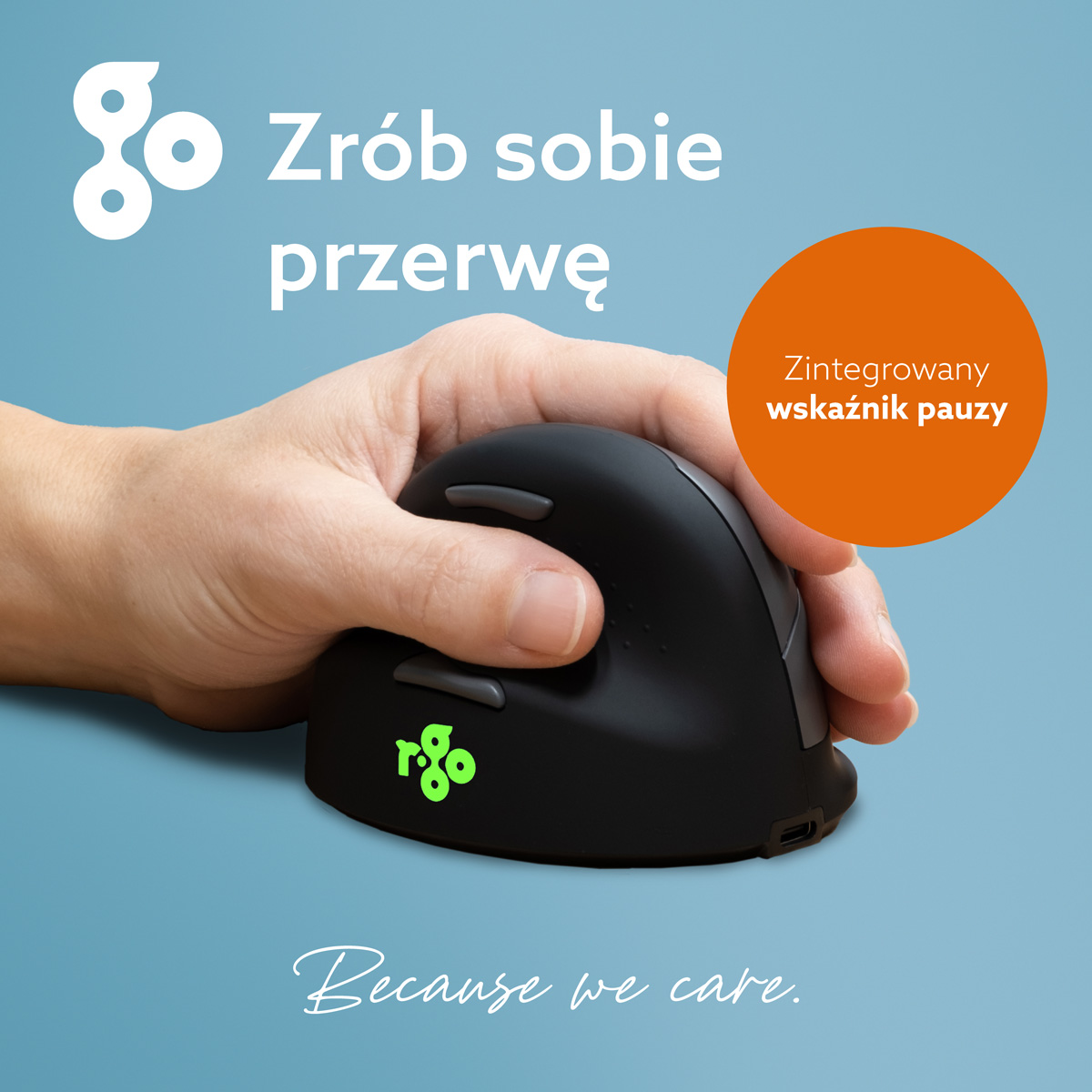 R-Go HE Break (duży, linki, złącze 3 w 1: Bluetooth/2,4 GHz/USB)