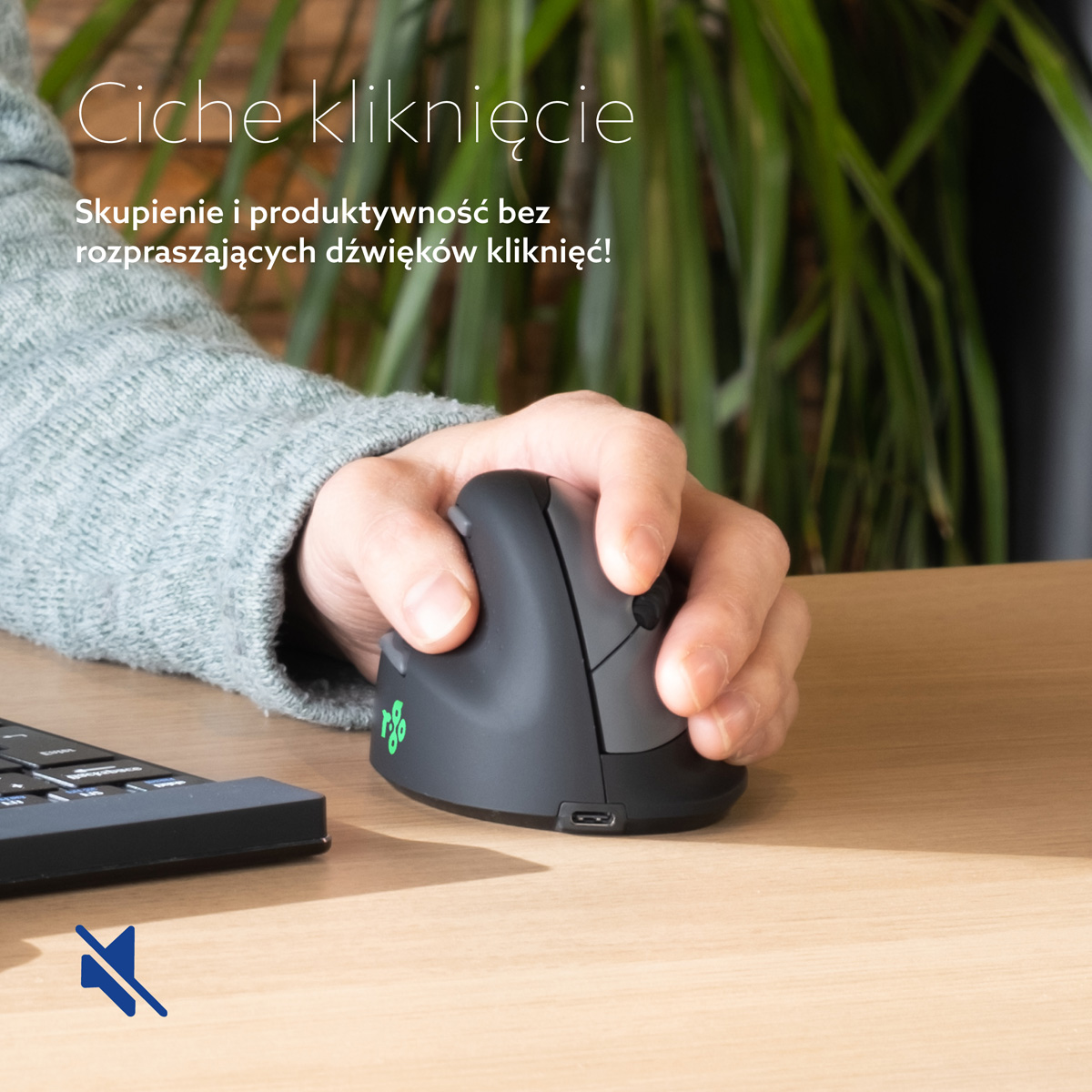 R-Go HE Break (duży, linki, złącze 3 w 1: Bluetooth/2,4 GHz/USB)