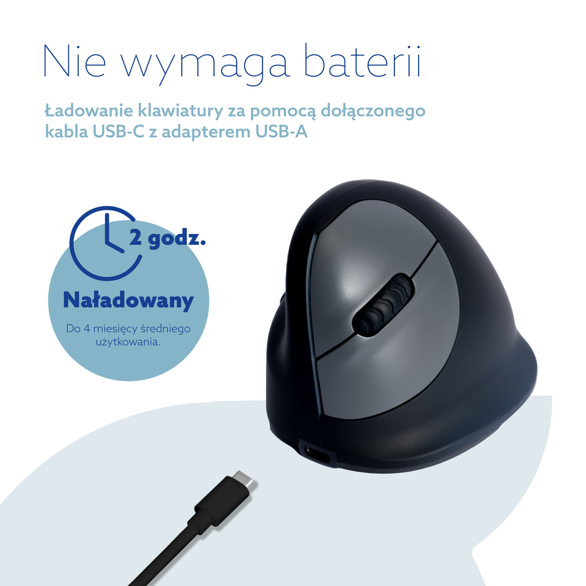 R-Go HE Break (modèle moyen, liaisons, connexion 3 en 1 Bluetooth/2,4 GHz/USB)