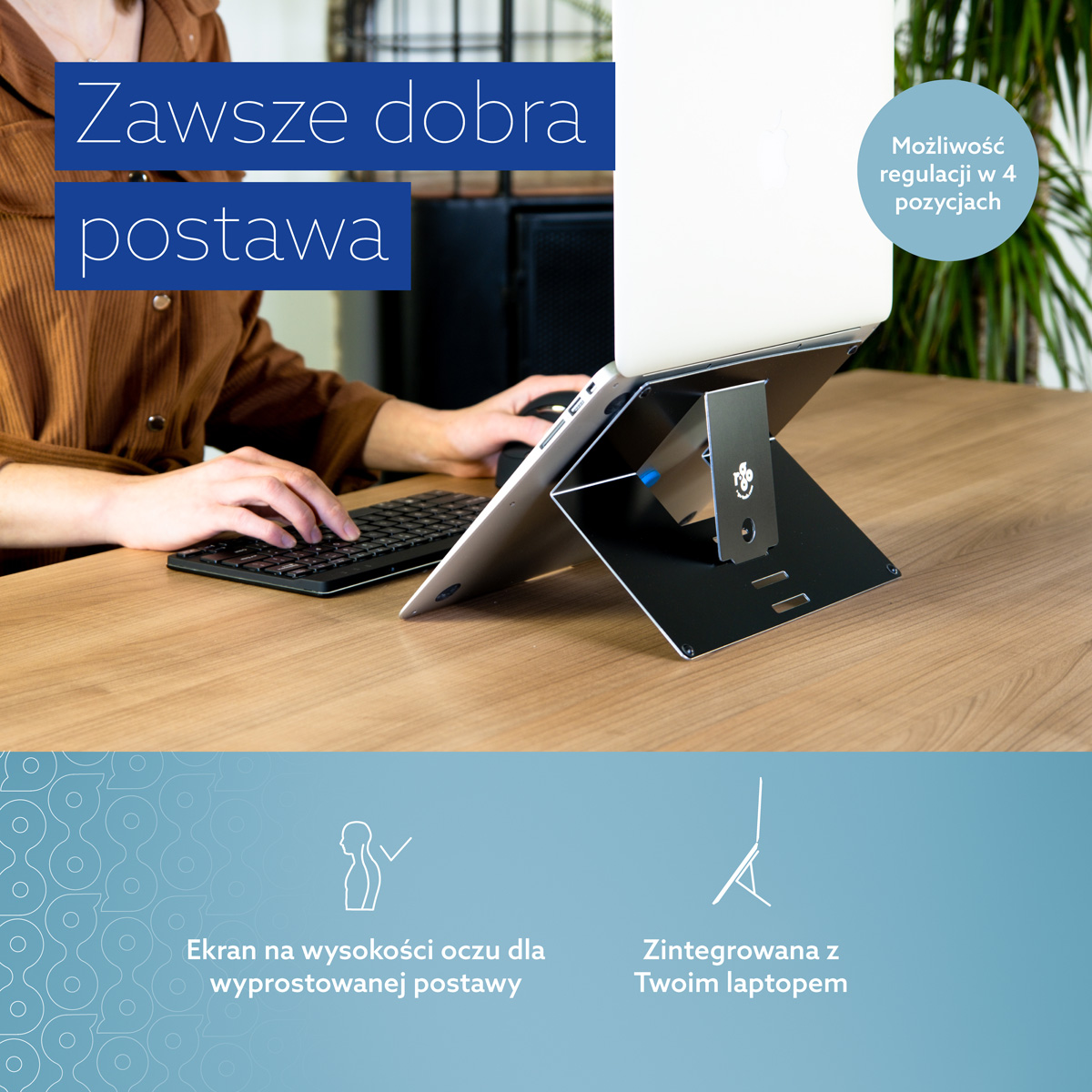 Podstawka pod laptopa R-Go Riser Attachable