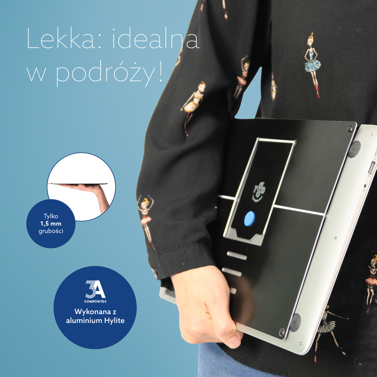 Podstawka pod laptopa R-Go Riser Attachable
