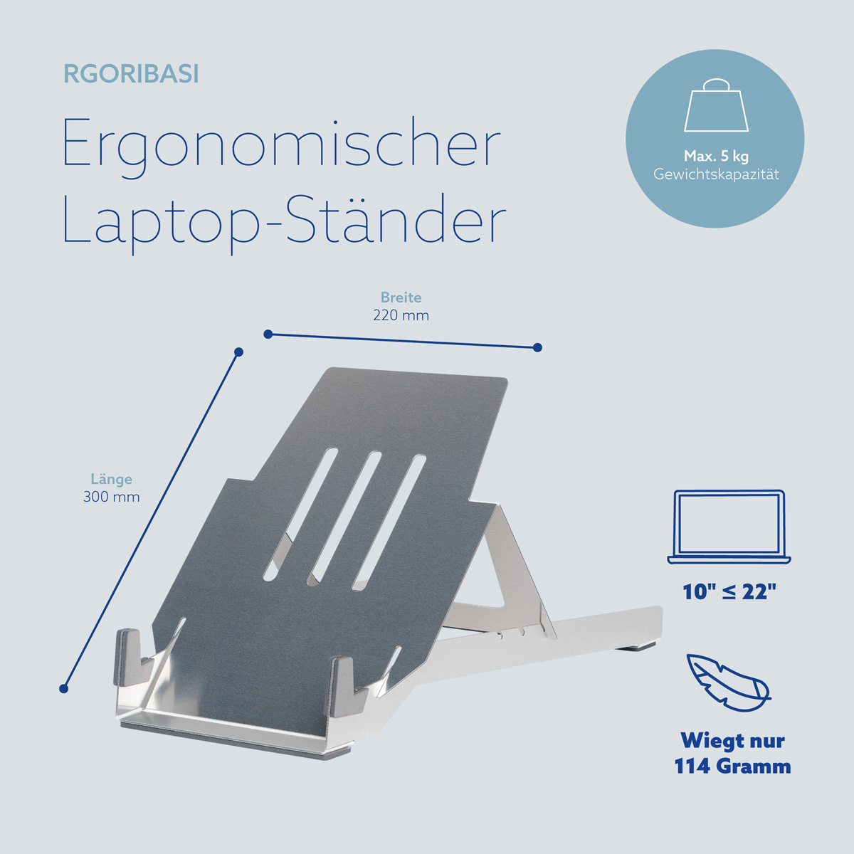 R-Go Riser Basic Laptop-Ständer