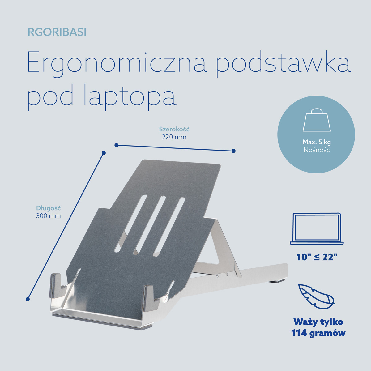 Podstawka pod laptopa R-Go Riser Basic