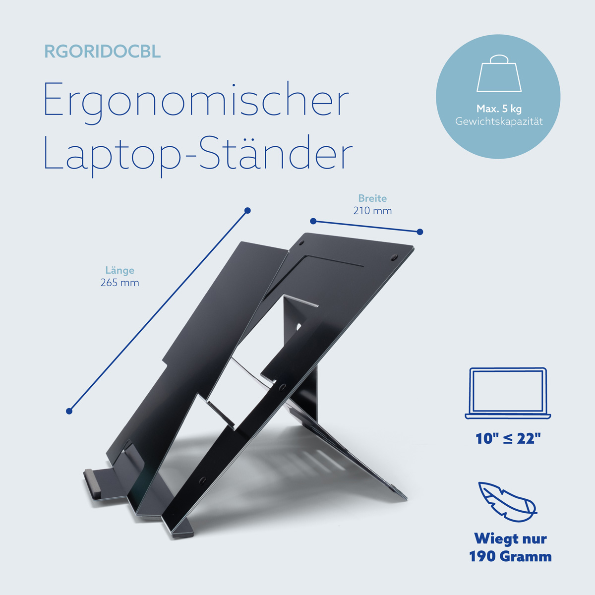 R-Go Riser Document Laptop-Ständer