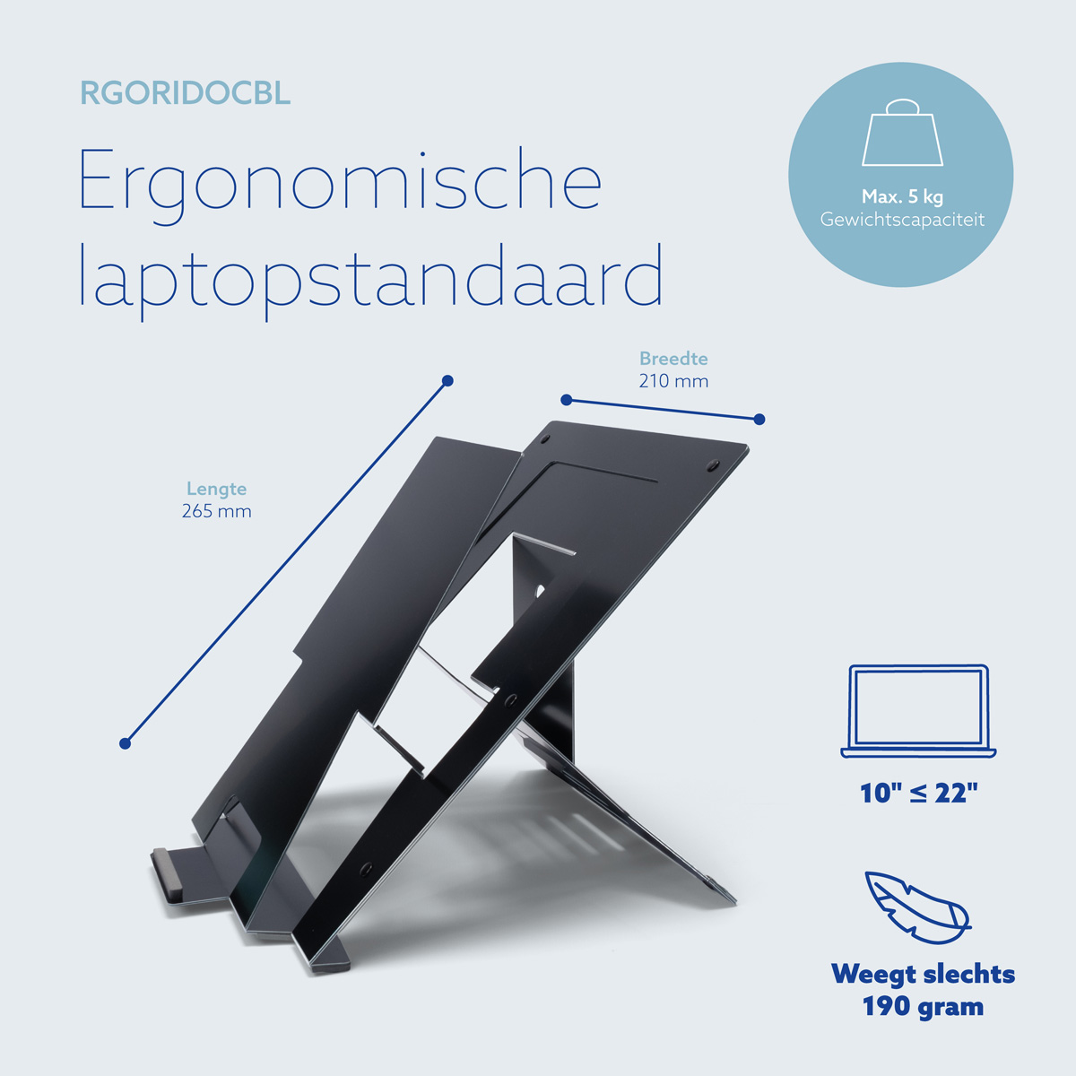 R-Go Riser Document Laptopstandaard