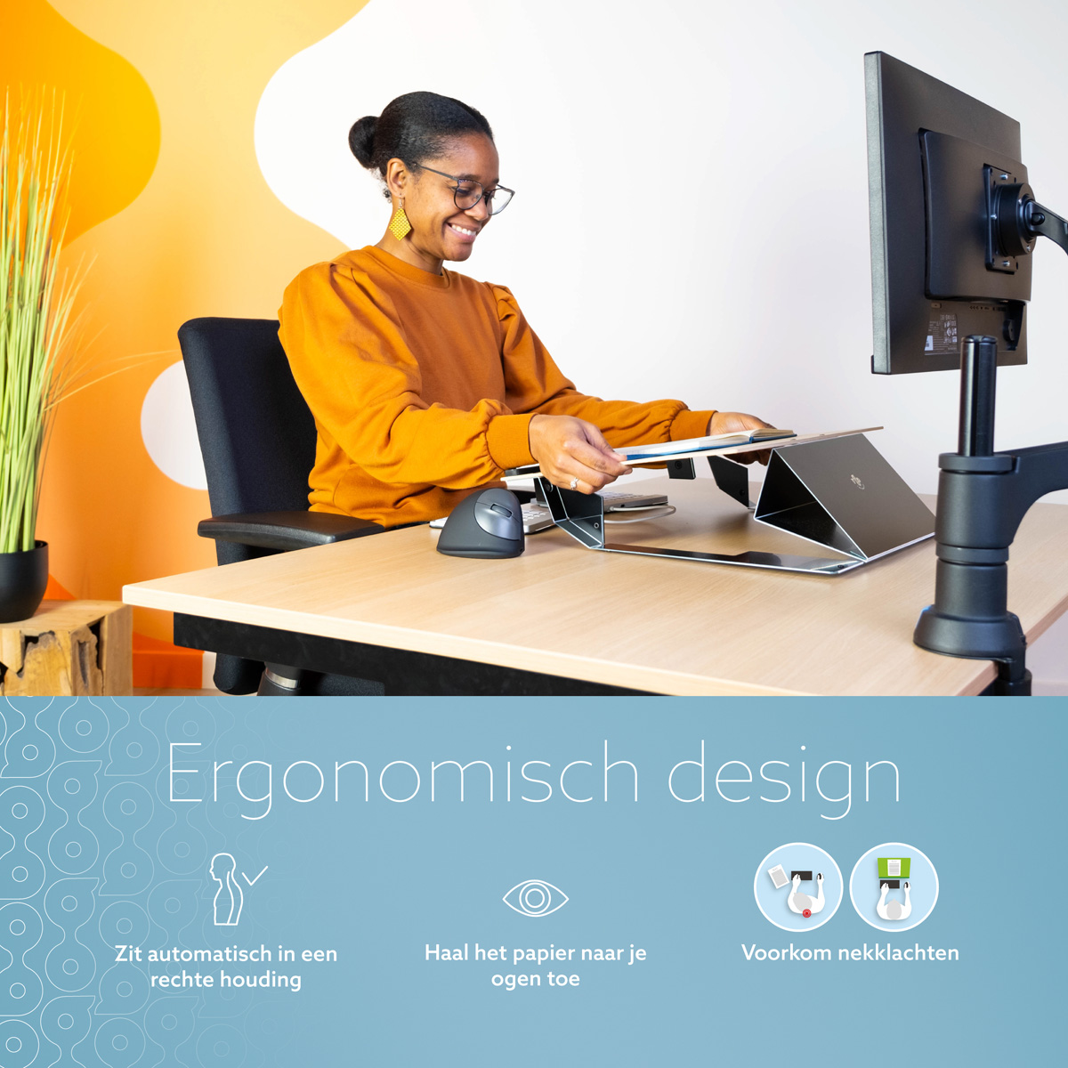R-Go Read2Write Documenthouder (Acryl)