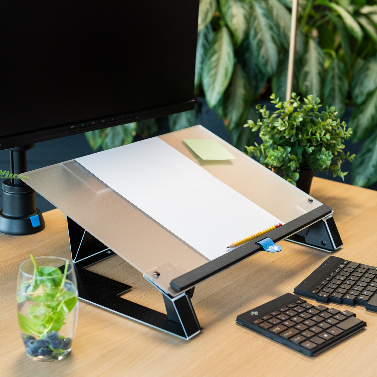 R-Go Read2Write Document holder (matte acrylic)