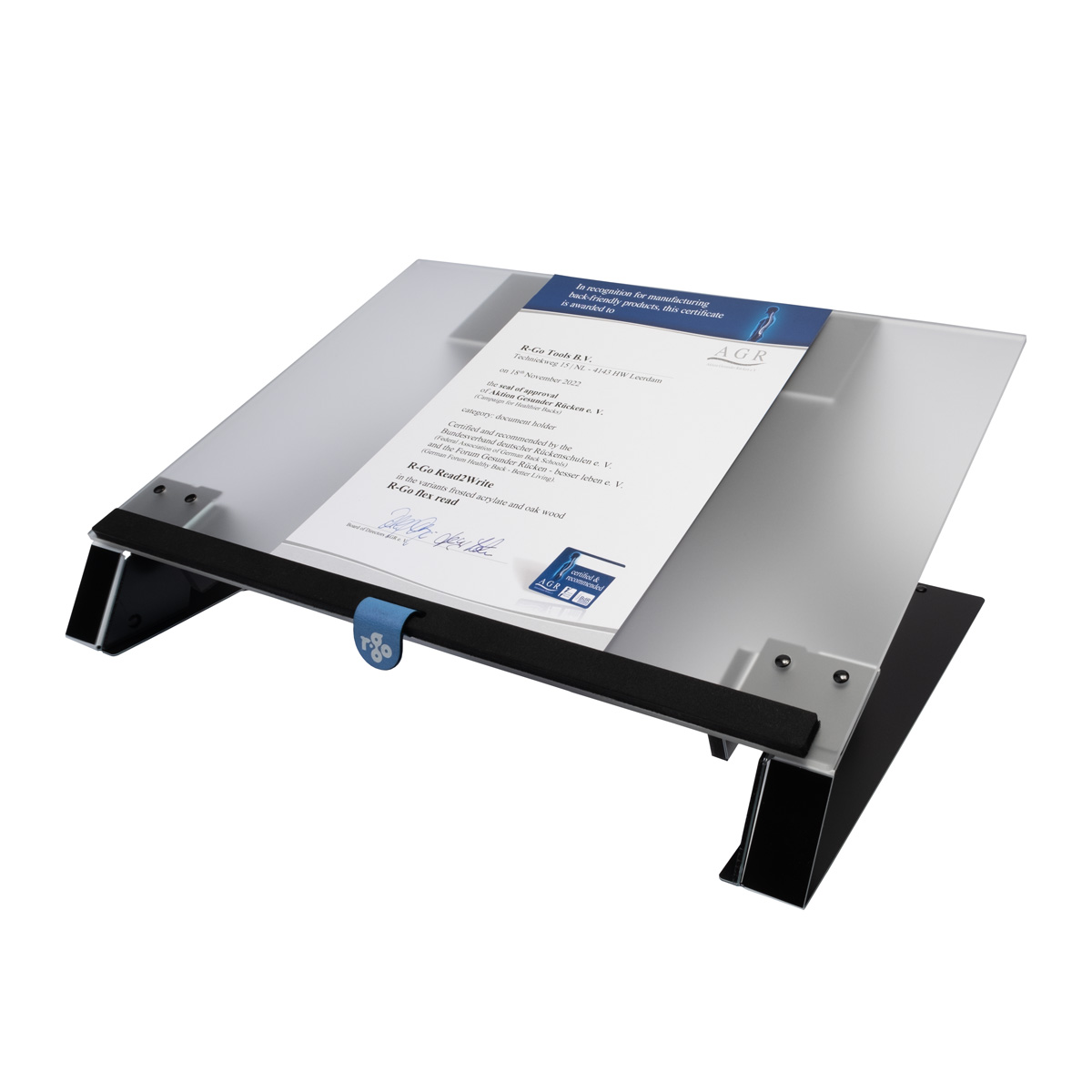 R-Go Read2Write Document holder (matte acrylic)