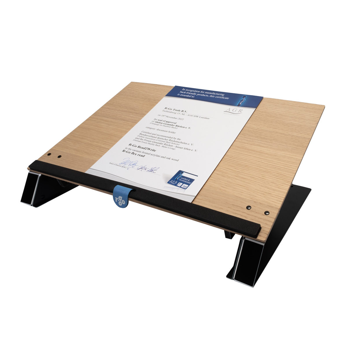 R-Go Read2Write Document holder (Oak wood)