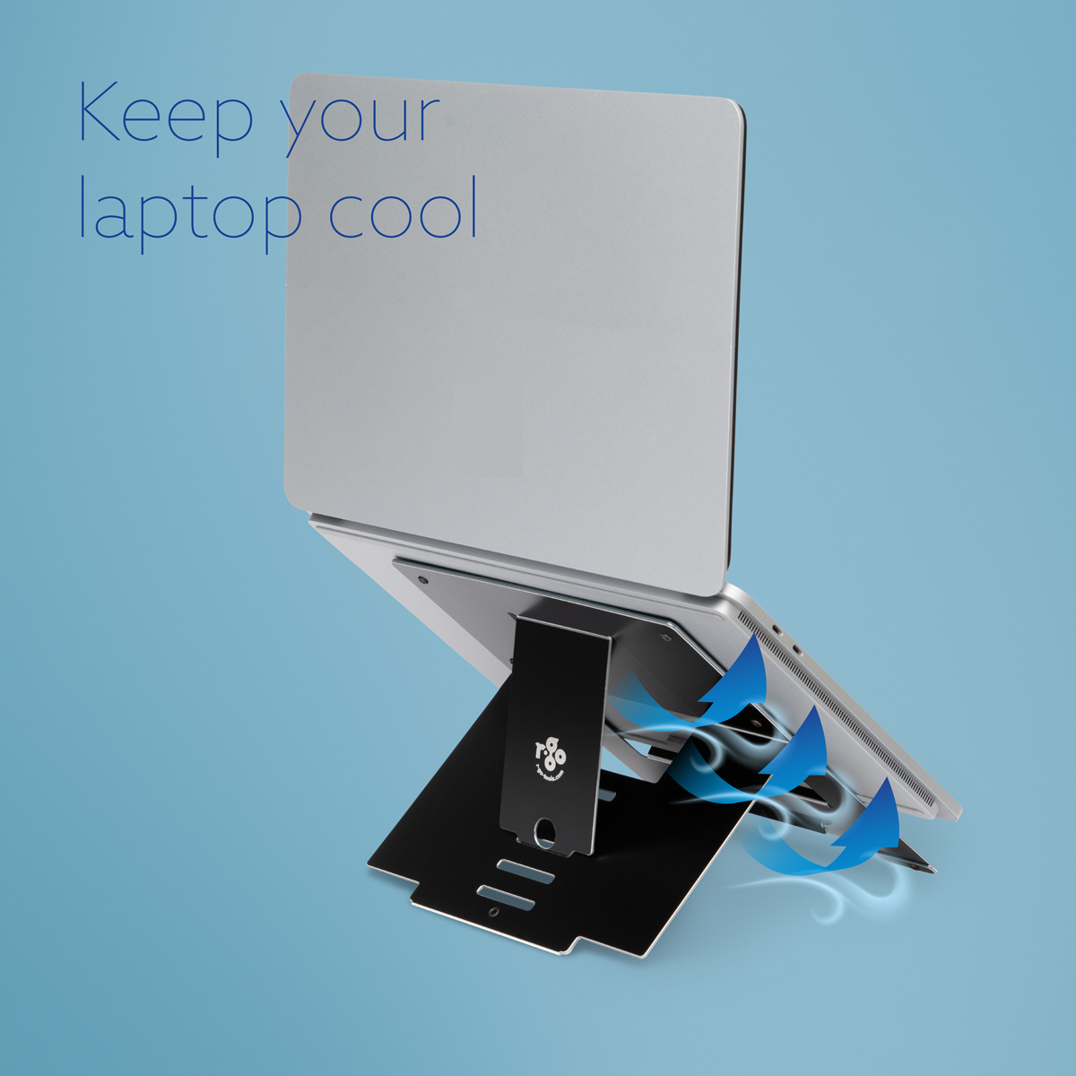 R-Go Riser Flexible Laptop stand (black)
