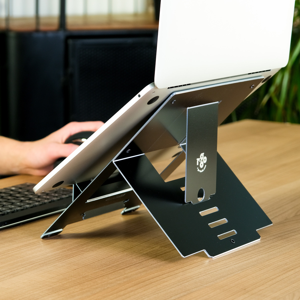 R-Go Riser Flexible Laptop stand (black)