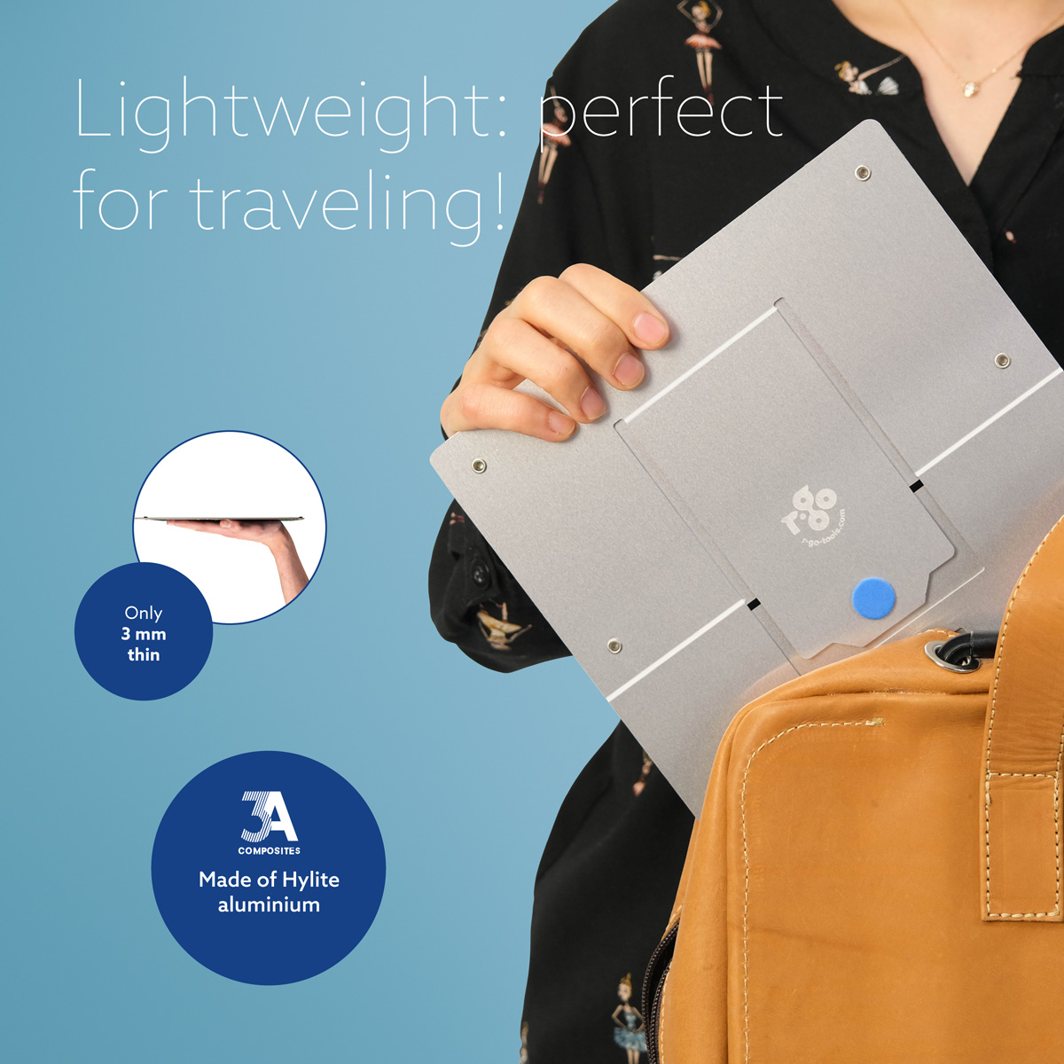 R-Go Riser Flexible Laptop stand (silver)