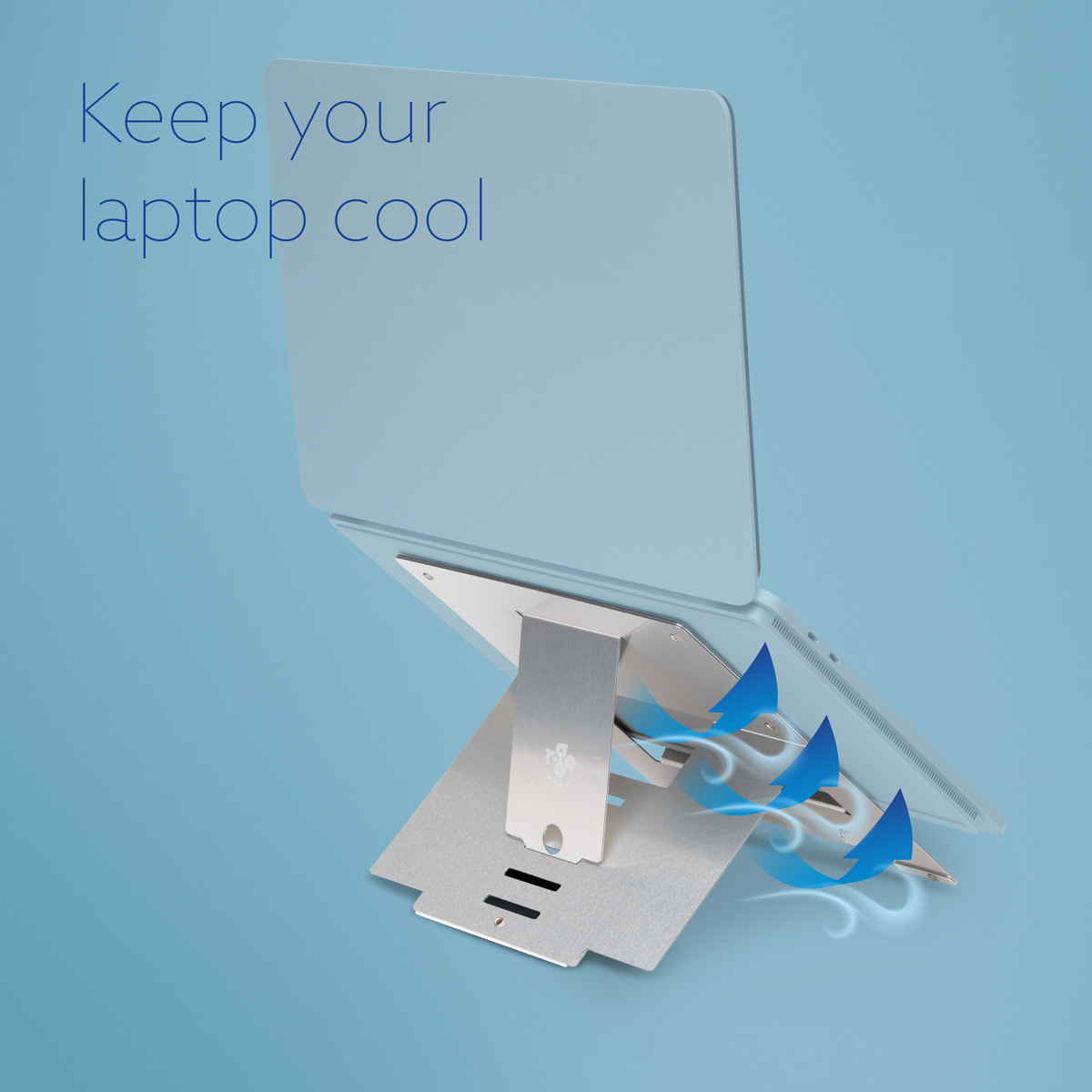 R-Go Riser Flexible Laptop stand (silver)