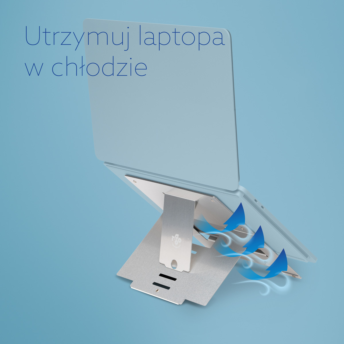 Elastyczna podstawka pod laptopa R-Go Riser (srebrna)