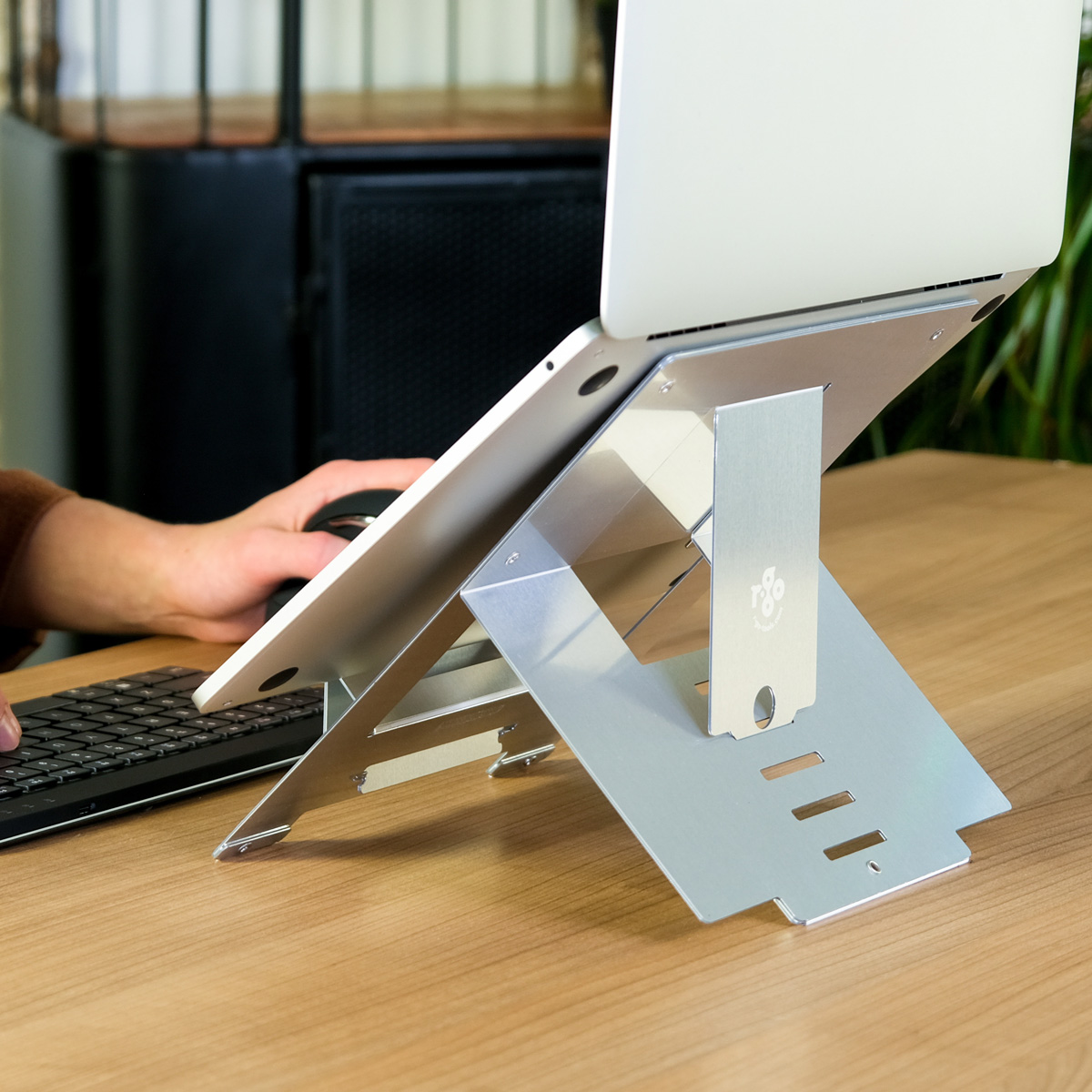 R-Go Riser Flexible Laptop stand (silver)