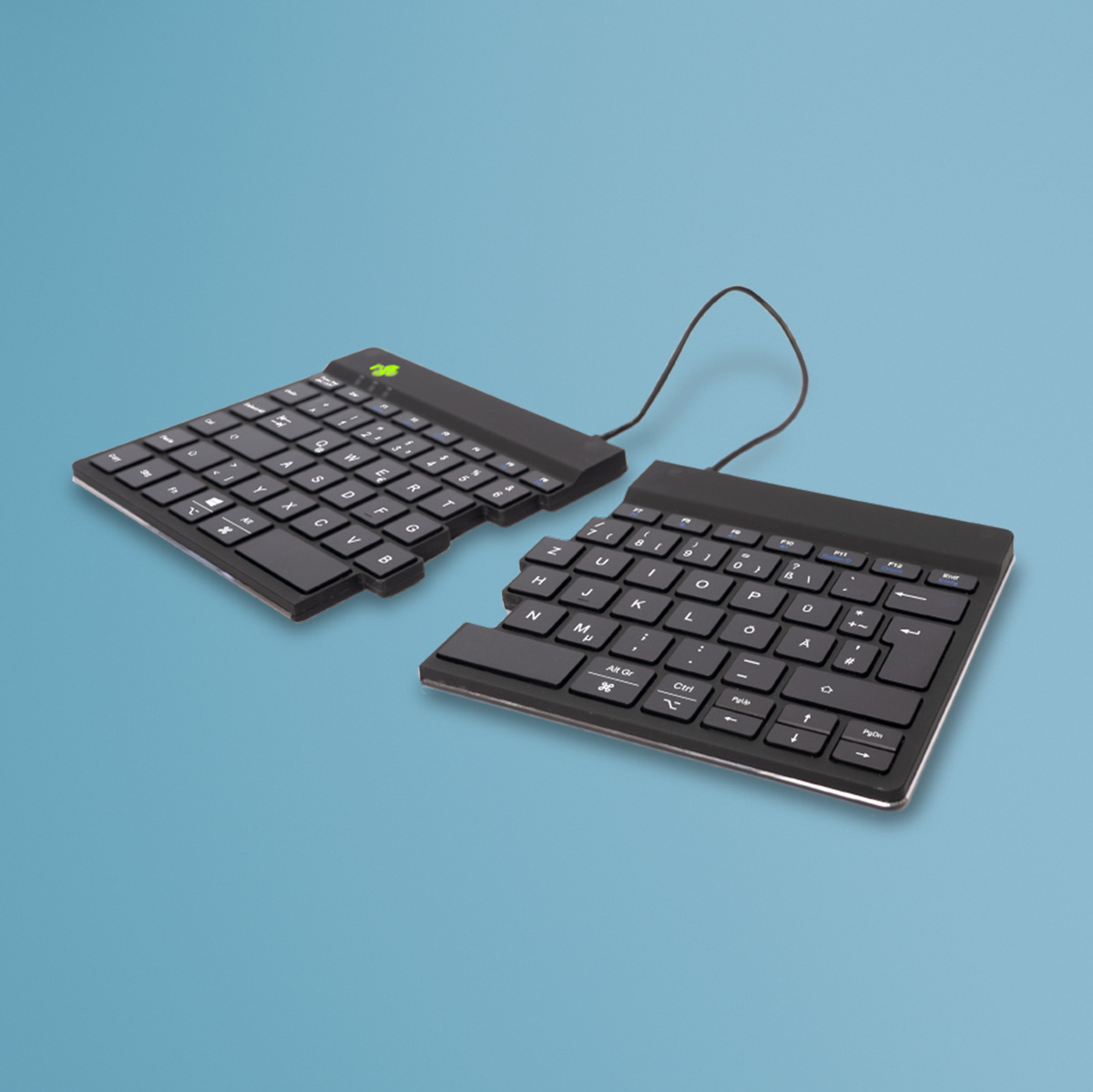 R-Go Split Break Version 2 (schwarz, drahtlos, QWERTZ – DE)