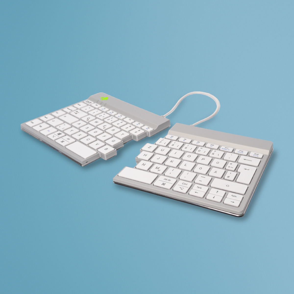 R-Go Split Break Version 2 (weiß, drahtlos, QWERTZ – DE)