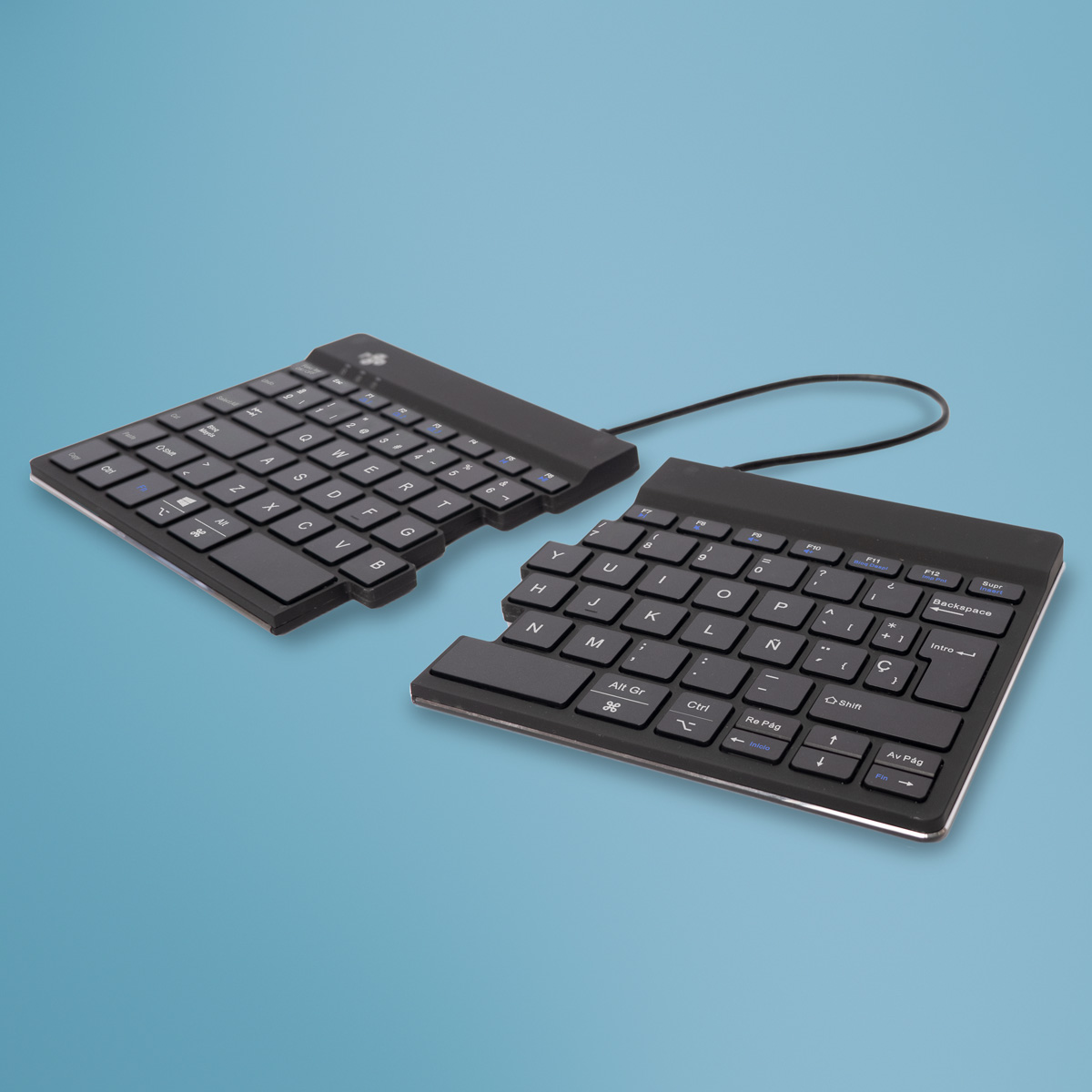 R-Go Split Break versie 2 (zwart, draadloos, QWERTY – ES)
