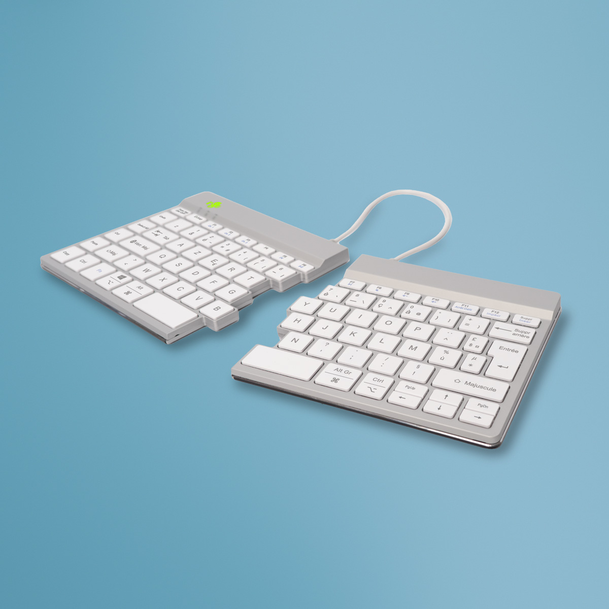 R-Go Split Break versie 2 (wit, draadloos, AZERTY – FR)