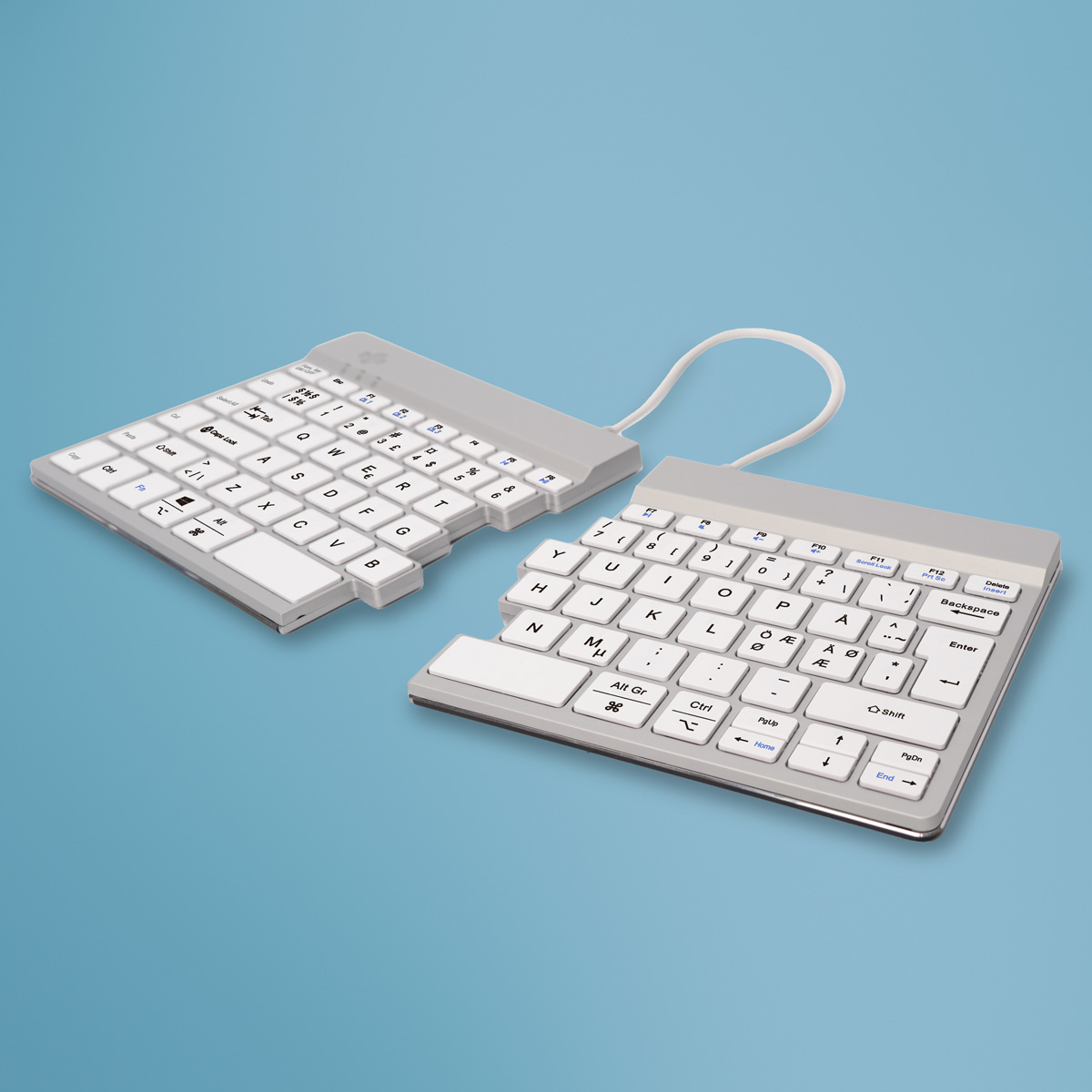 R-Go Split Break versie 2 (wit, draadloos, QWERTY – PT)