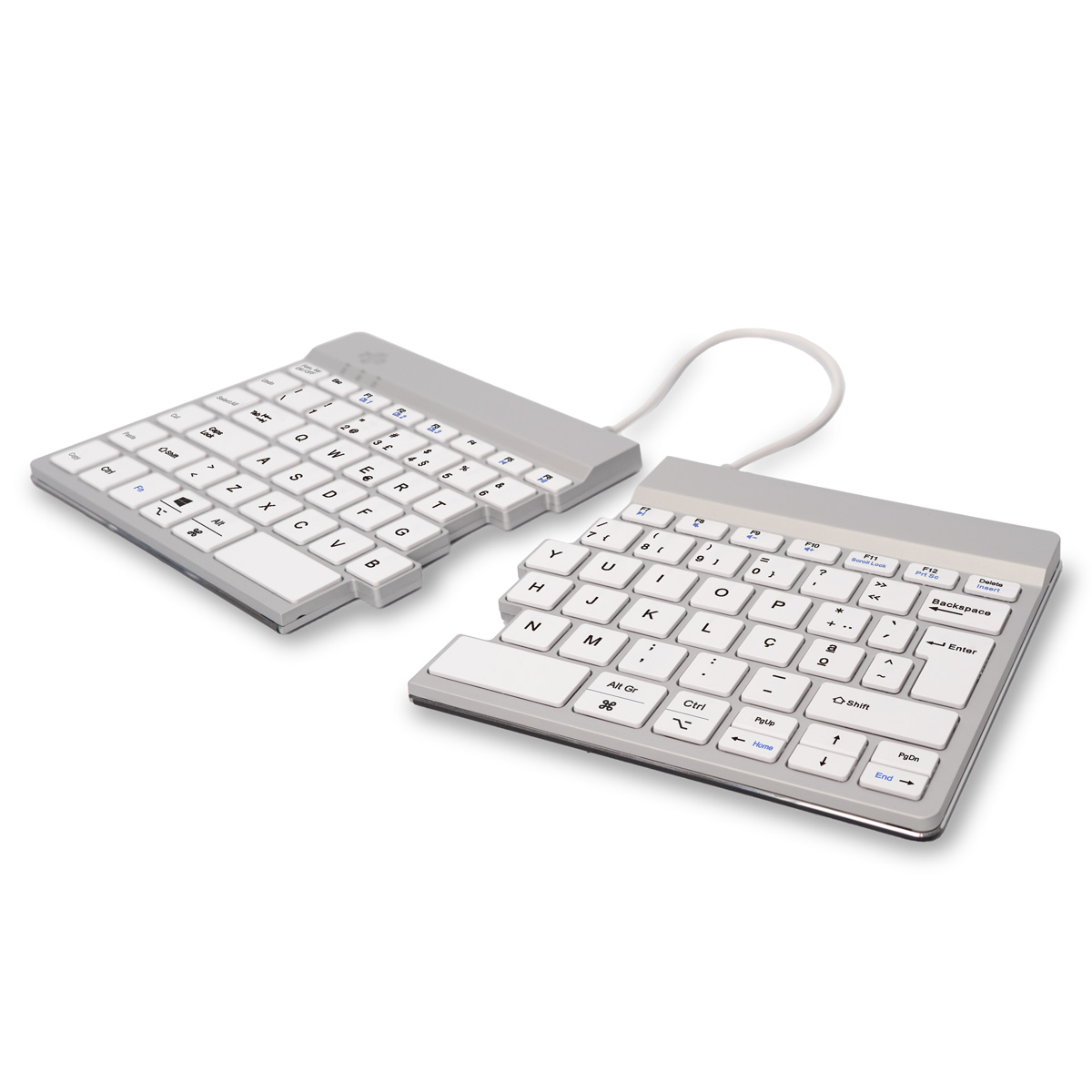 R-Go Split Break versie 2 (wit, draadloos, QWERTY – PT)