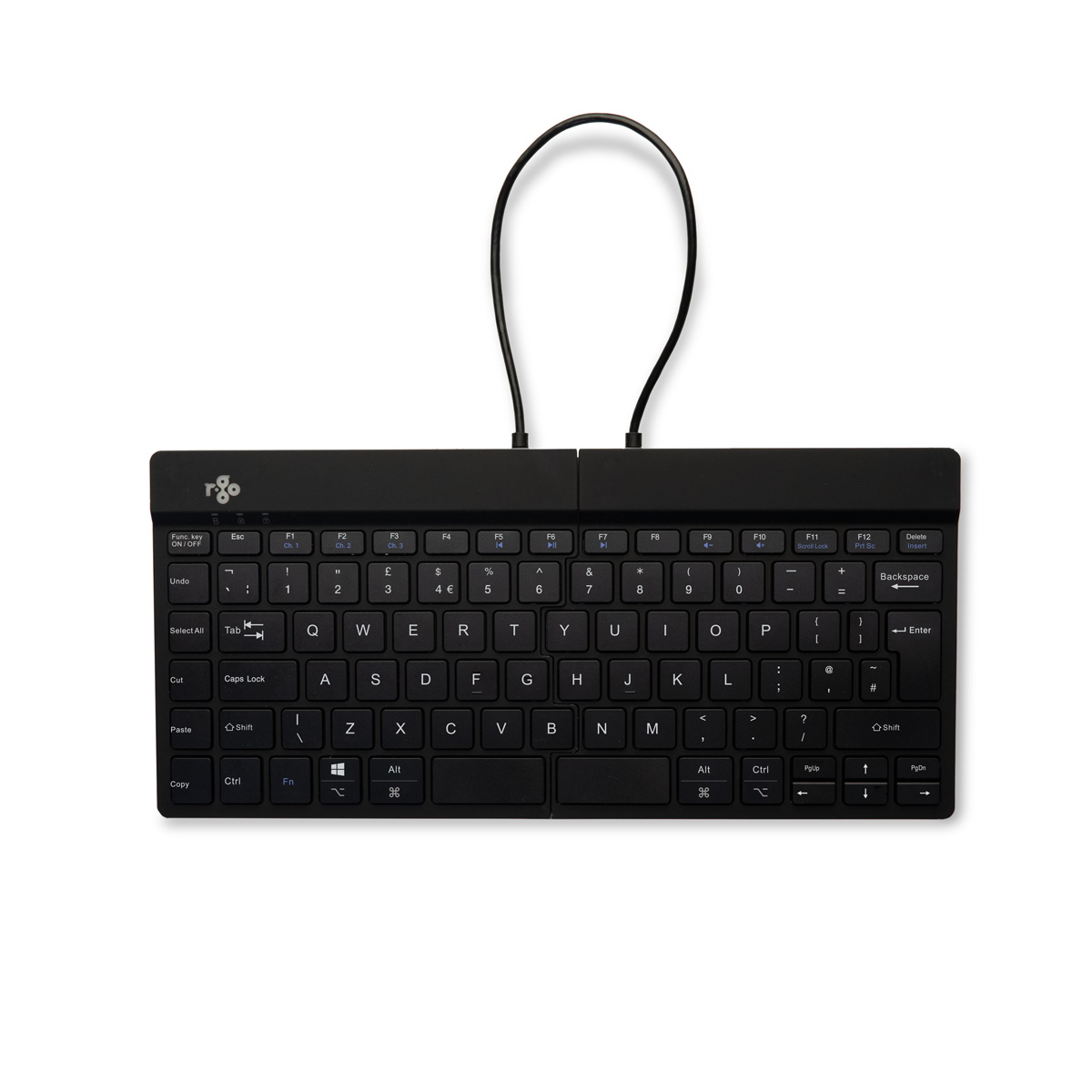 R-Go Split Break versie 2 (zwart, draadloos, QWERTY – UK)