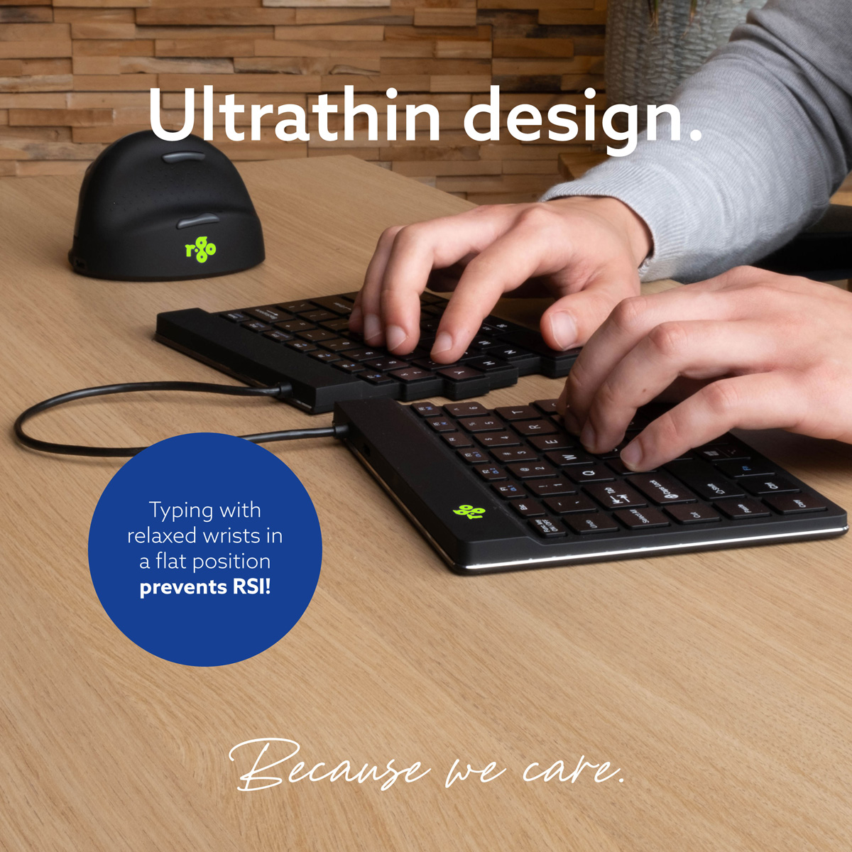 R-Go Split Break v2 (black, wireless, QWERTY – US)