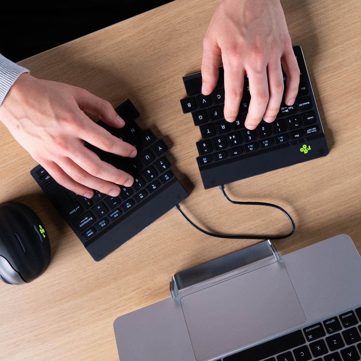 R-Go Split Break v2 (black, wireless, QWERTY – US)