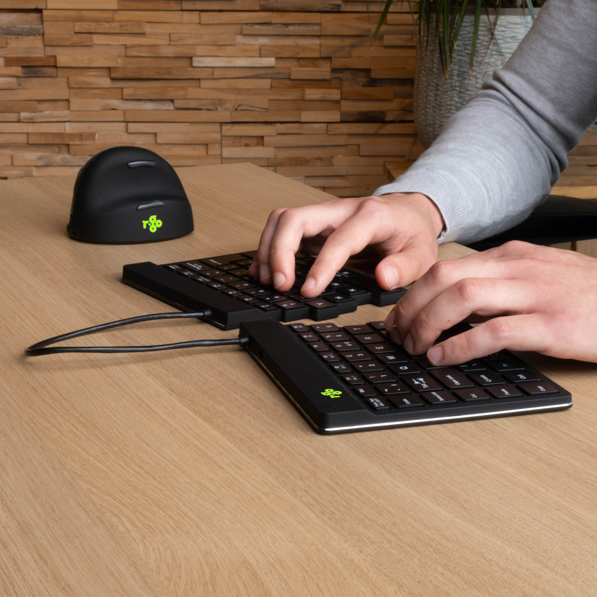 R-Go Split Break v2 (black, wireless, QWERTY – US)