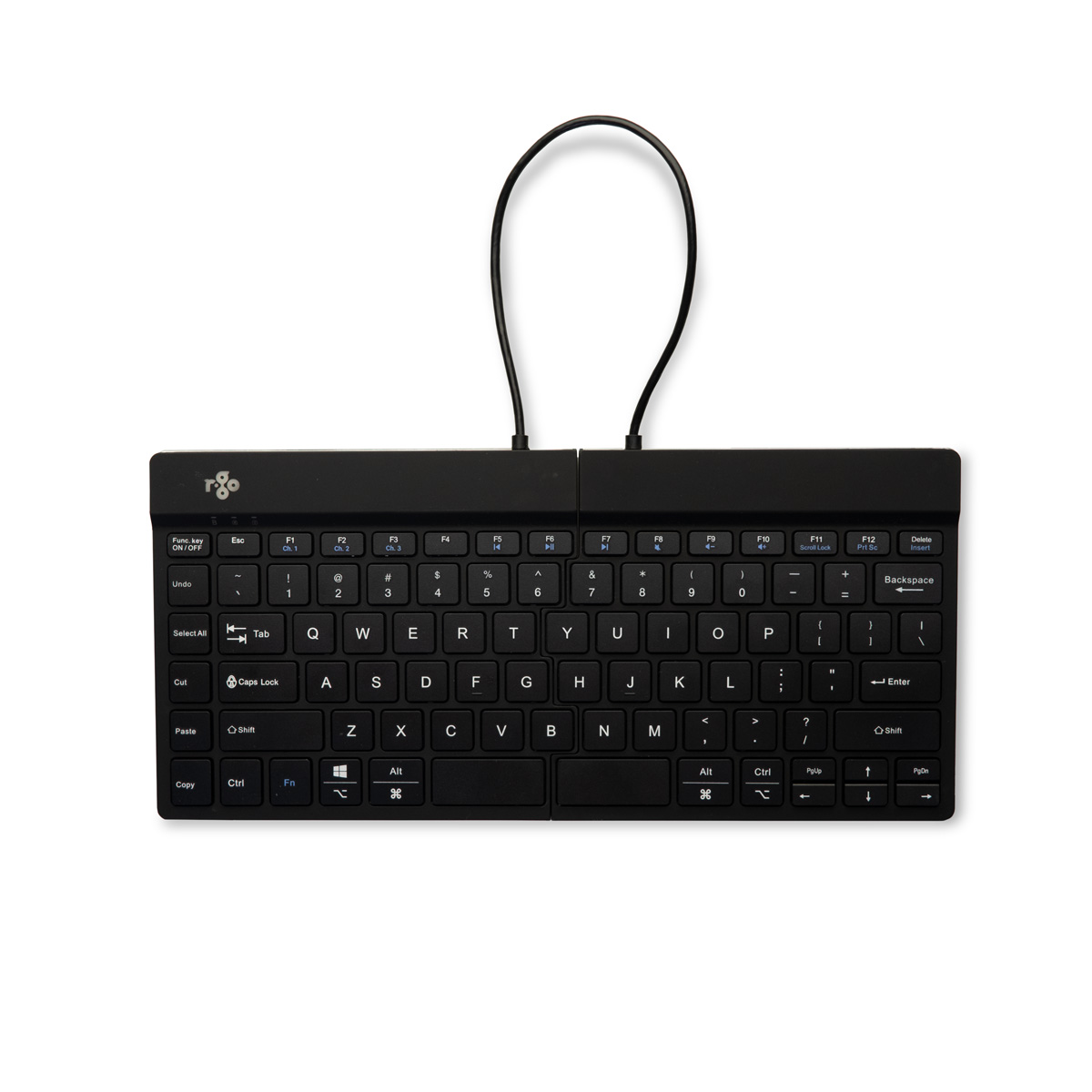 R-Go Split Break v2 (black, wireless, QWERTY – US)