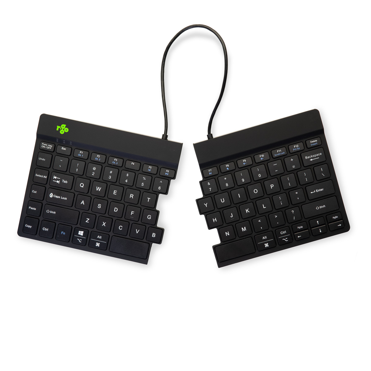 R-Go Split Break v2 (black, wireless, QWERTY – US)