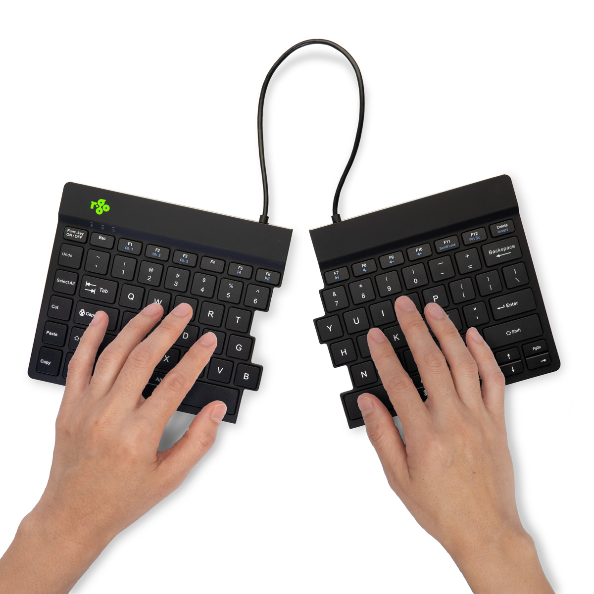 R-Go Split Break v2 (black, wireless, QWERTY – US)