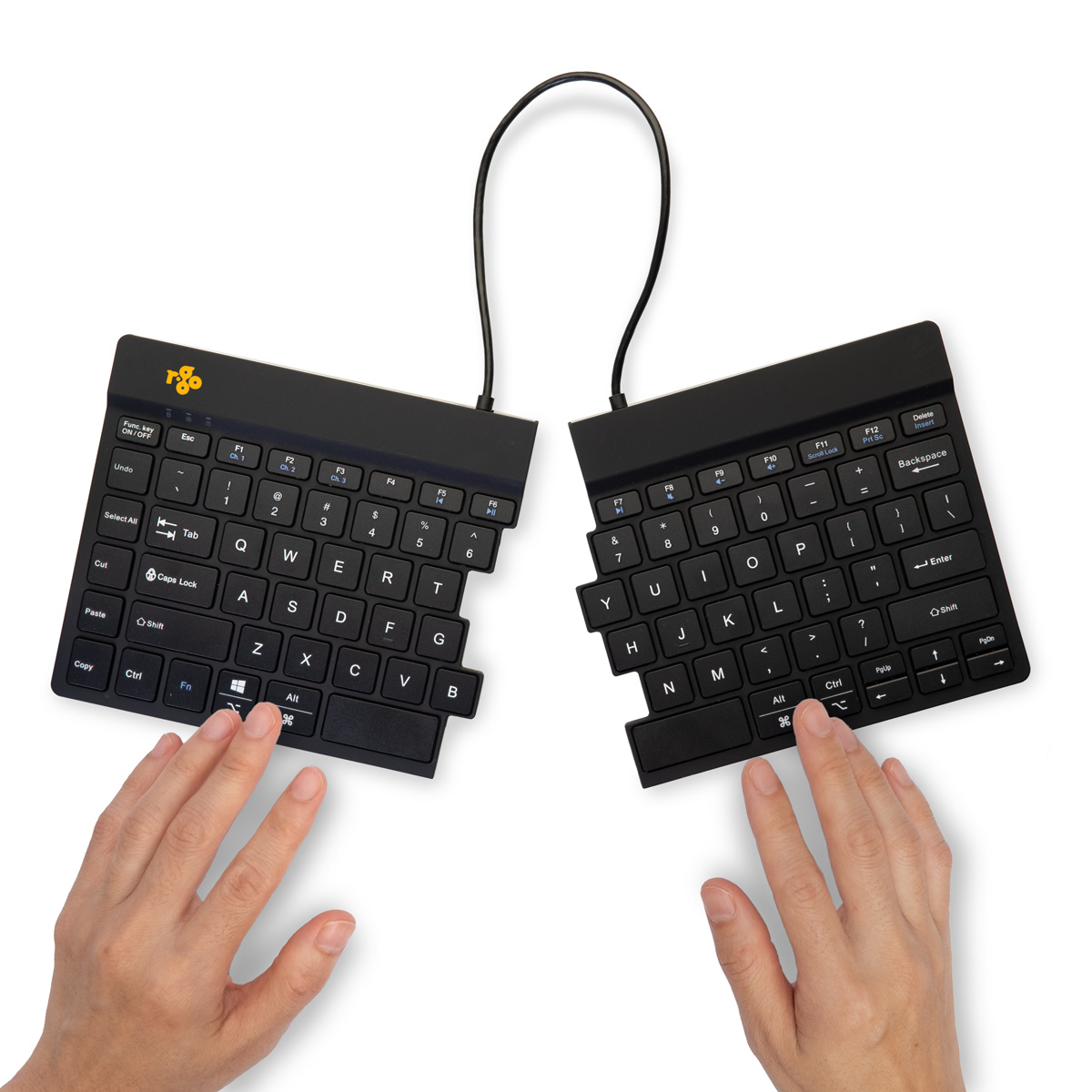 R-Go Split Break v2 (black, wireless, QWERTY – US)