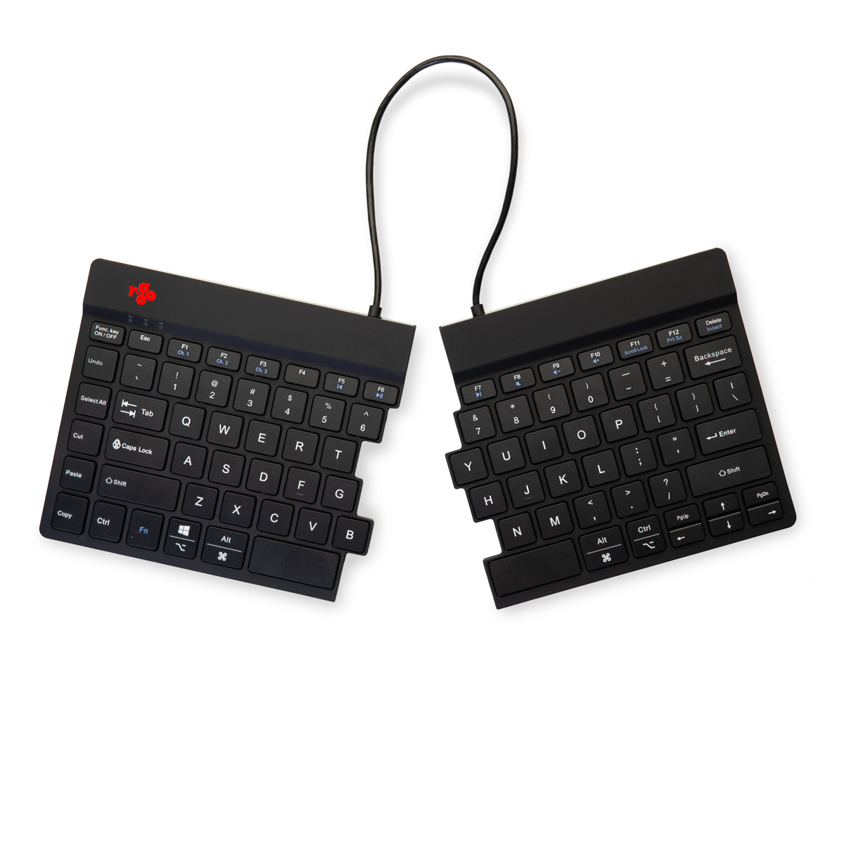 R-Go Split Break v2 (black, wireless, QWERTY – US)