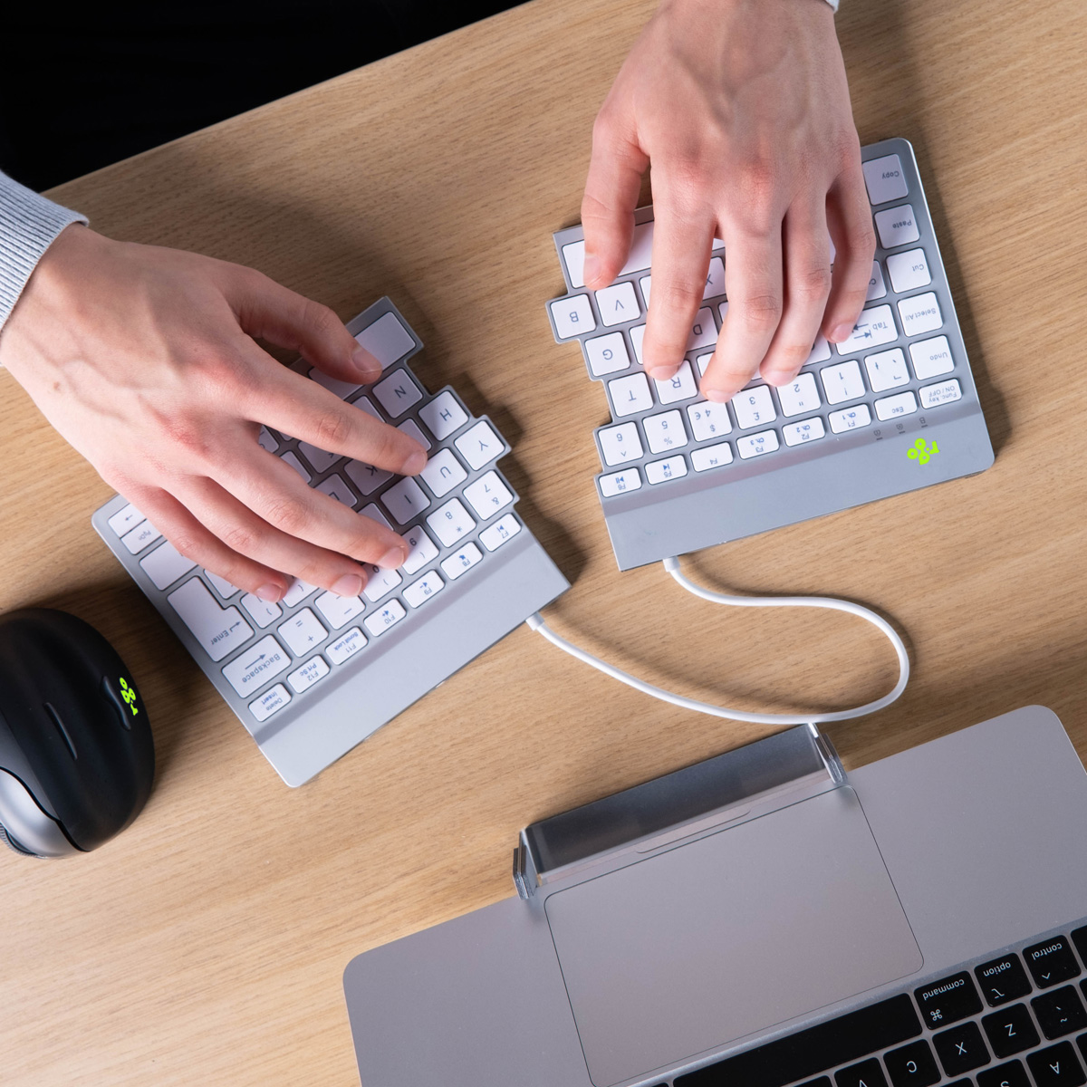 R-Go Split Break v2 (white, wireless, QWERTY – US)
