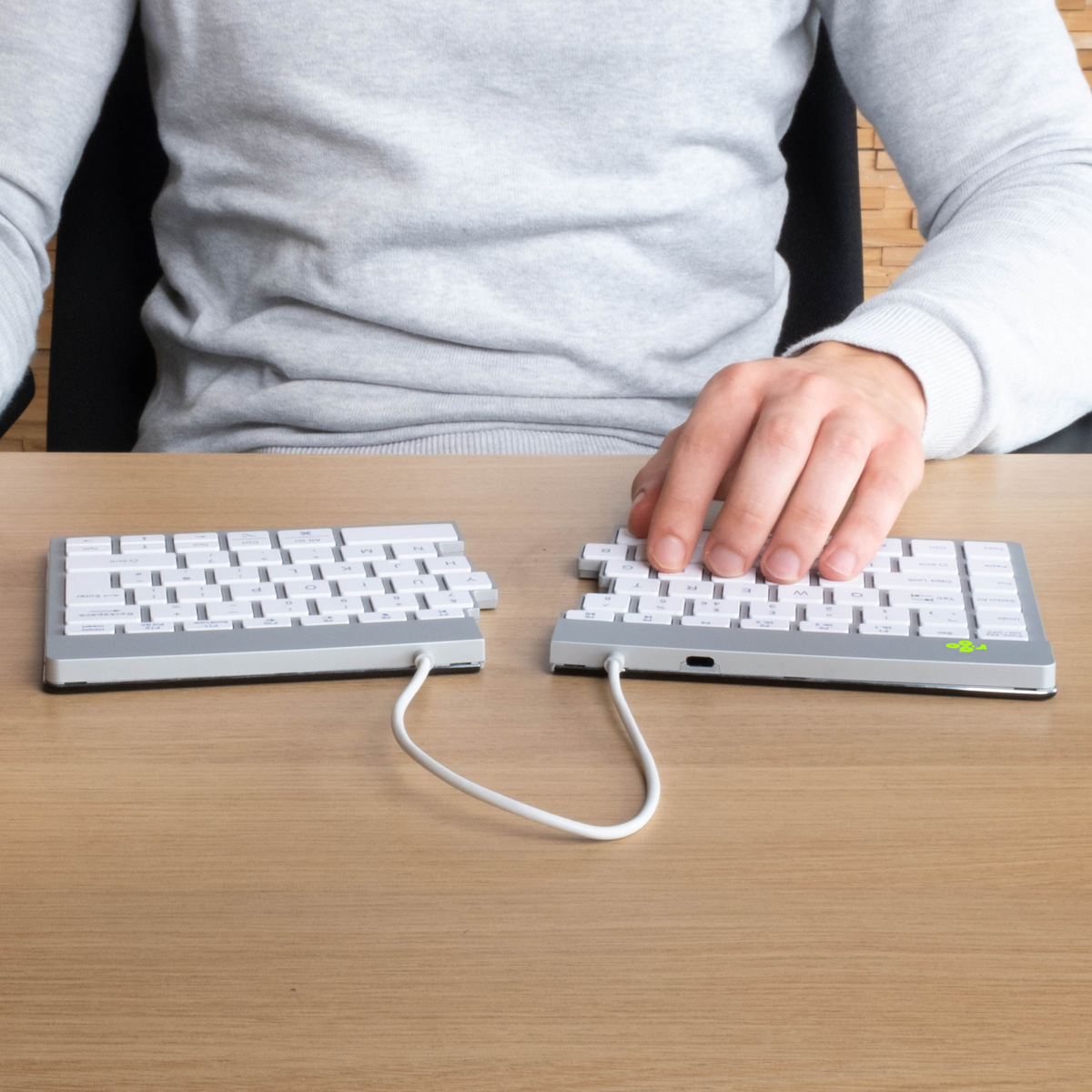R-Go Split Break v2 (white, wireless, QWERTY – US)