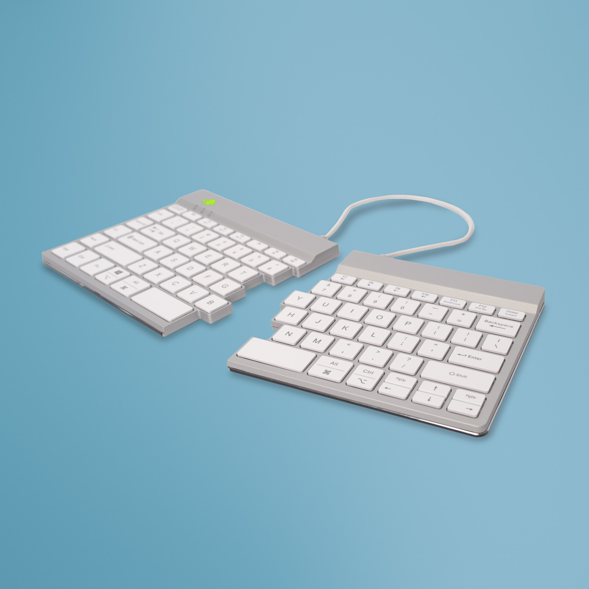 R-Go Split Break v2 (white, wireless, QWERTY – US)