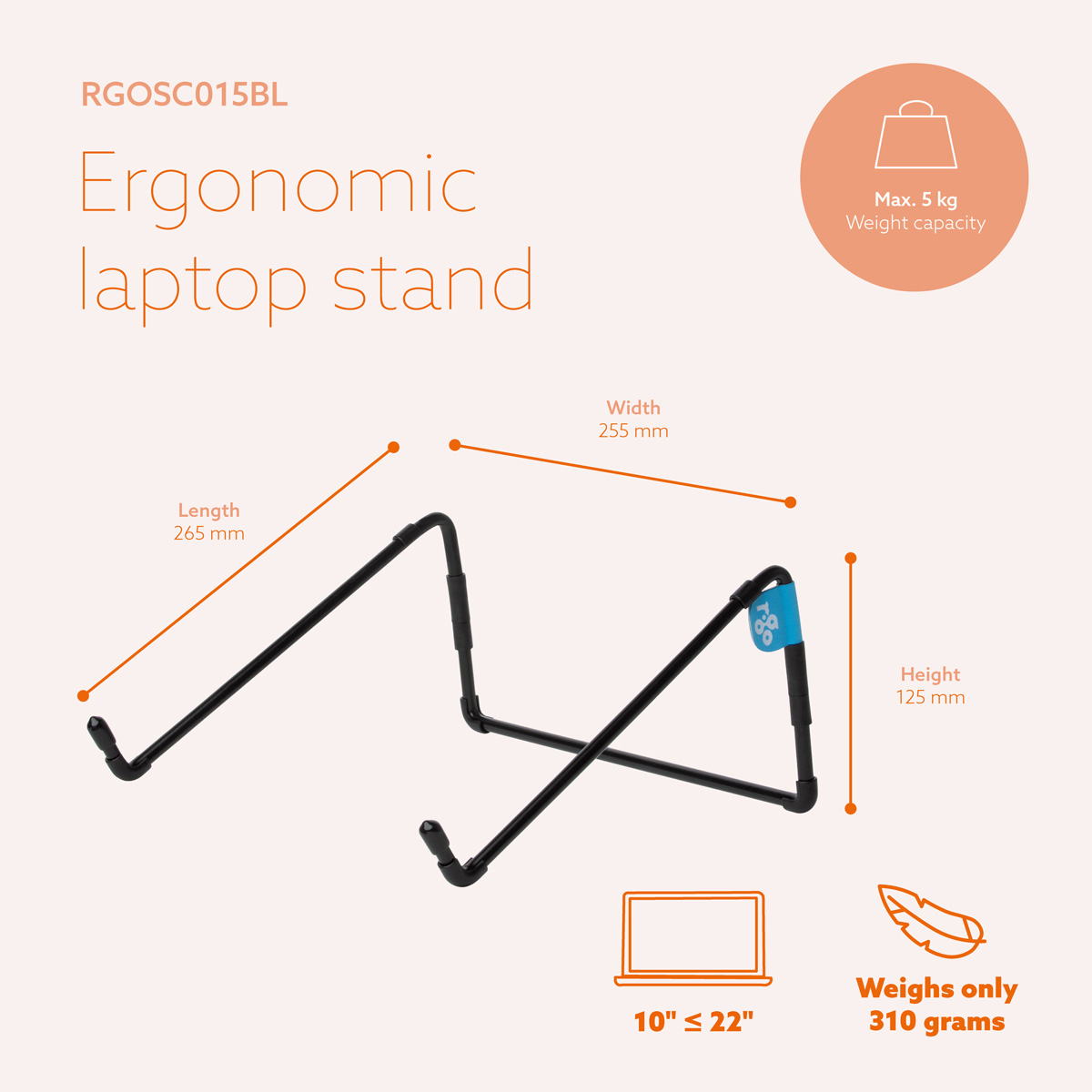 R-Go Steel Travel Laptop stand