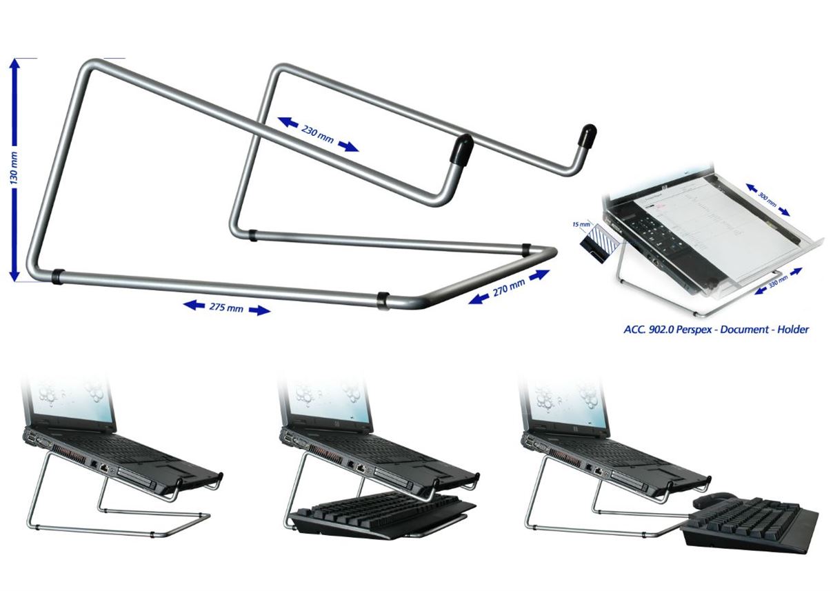 R-Go Steel Office Laptopstandaard