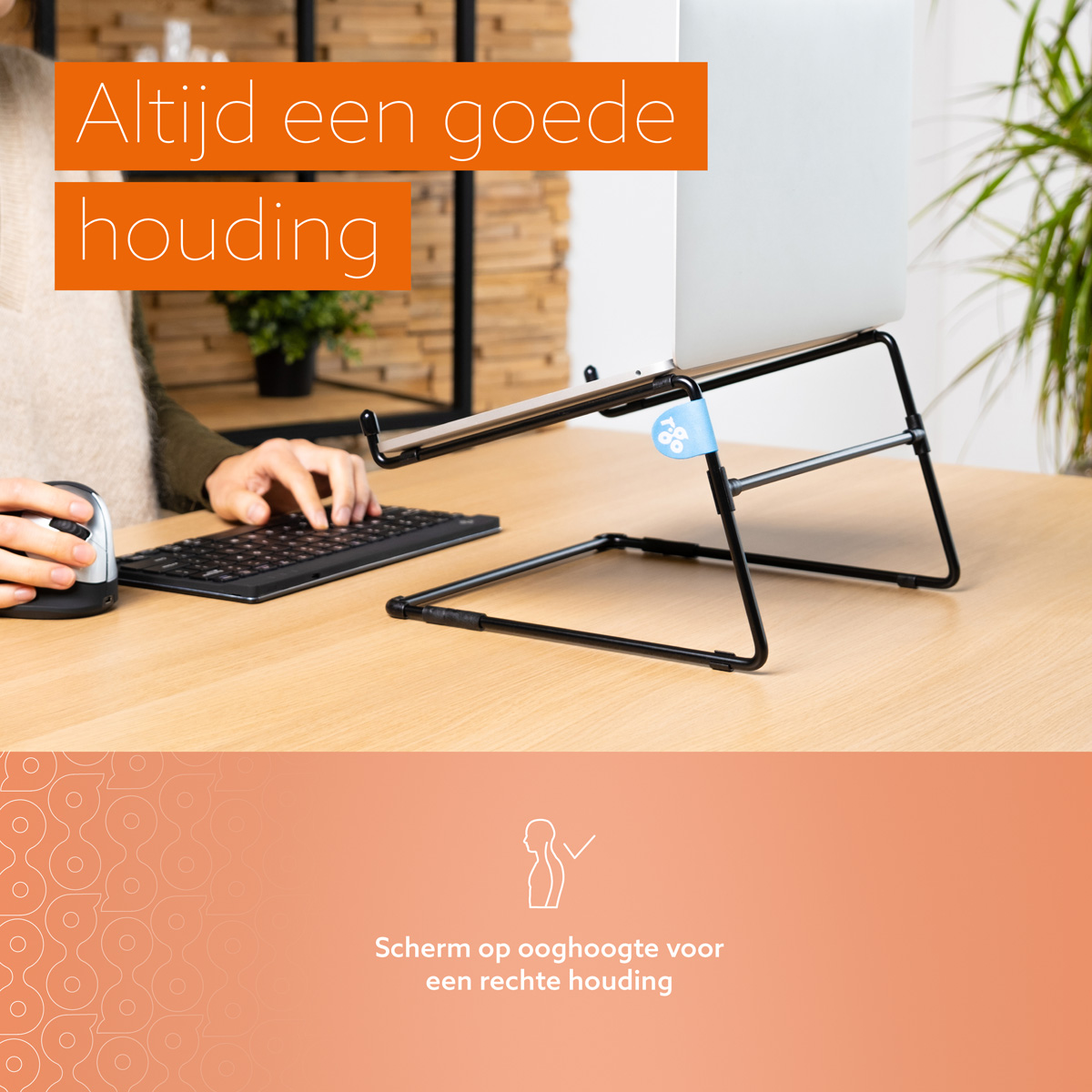 R-Go Steel Office Laptopstandaard