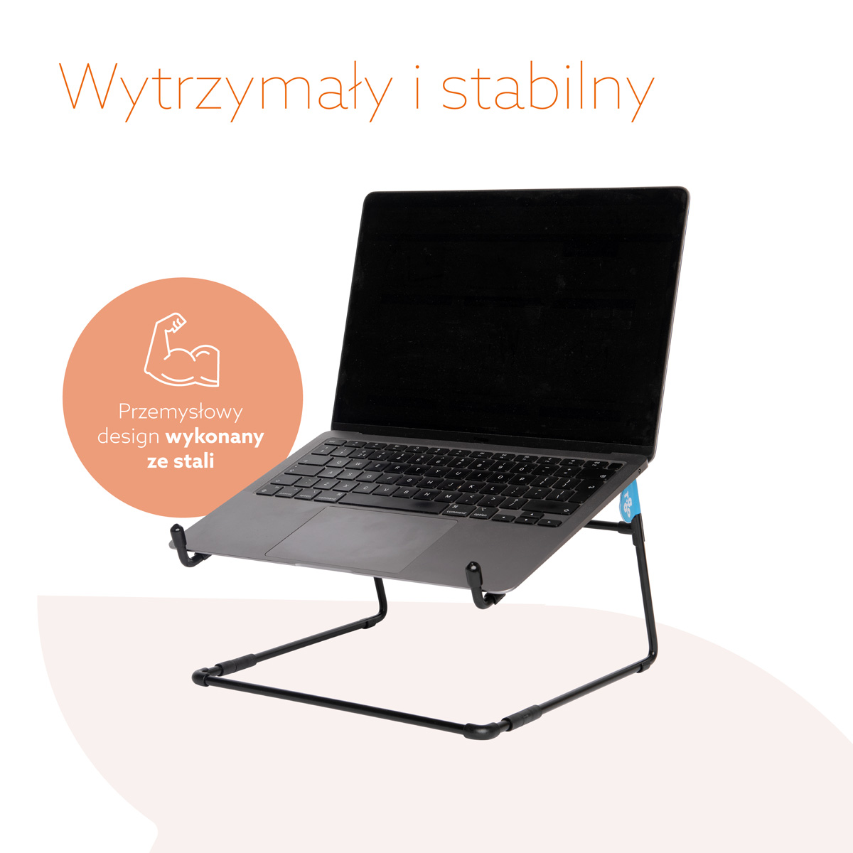 Stalowa biurowa podstawka pod laptopa R-Go